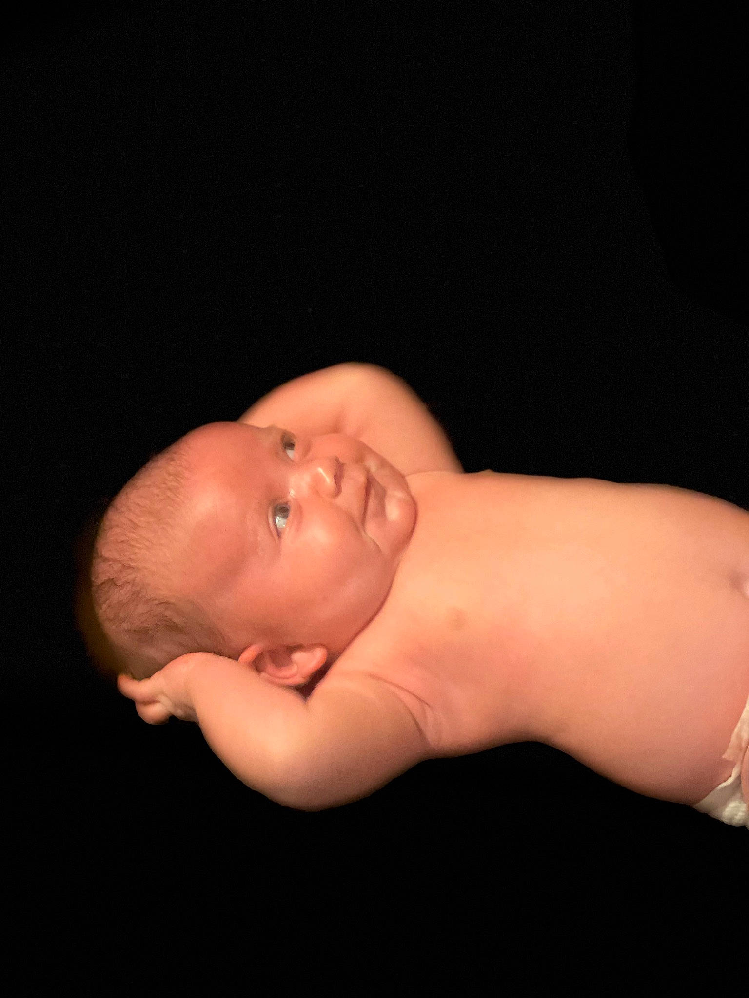 Karley is registered to the contest to win money with this photo: baby, baby_toddler_clothing, cheek, chest, child, chin, comfort, darkness, elbow, finger, flash_photography, flesh, gesture, human_leg, nail, neck, person, skin, thumb, toddler