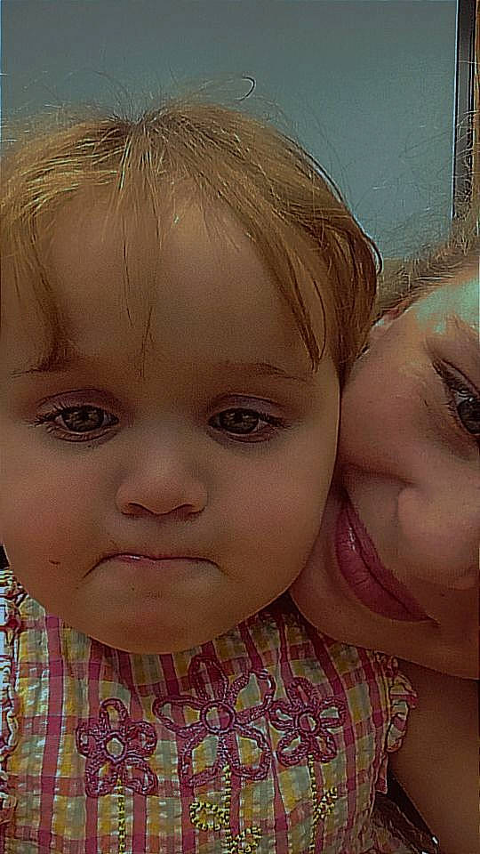 Ava is registered to the contest to win money with this photo: baby_toddler_clothing, blond, cheek, child, chin, ear, eyebrow, eyelash, facial_expression, forehead, gesture, happy, iris, jaw, lip, mouth, nose, person, pink, skin