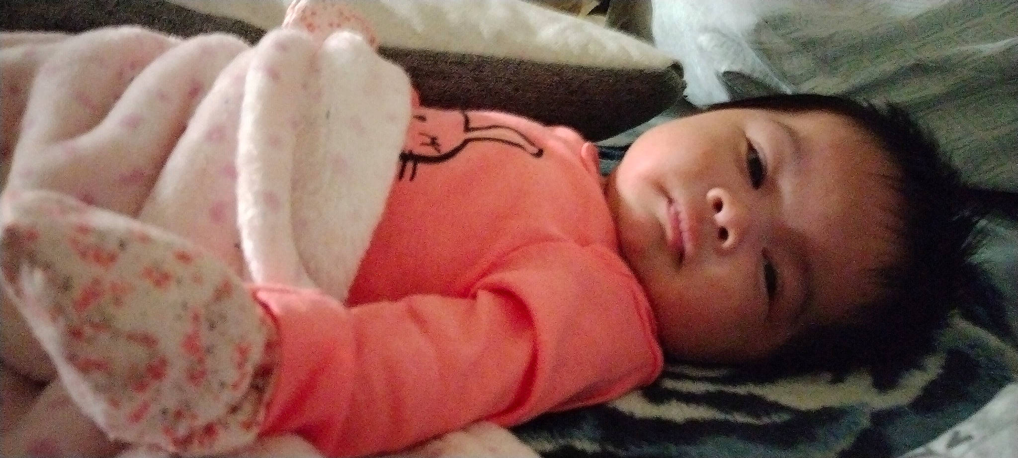 Anika Jaz is registered to the contest to win money with this photo: baby, baby_products, baby_sleeping, baby_toddler_clothing, bedtime, cheek, child, comfort, eye, fur, linens, nap, nose, person, room, skin, sleep, textile, toddler, tree