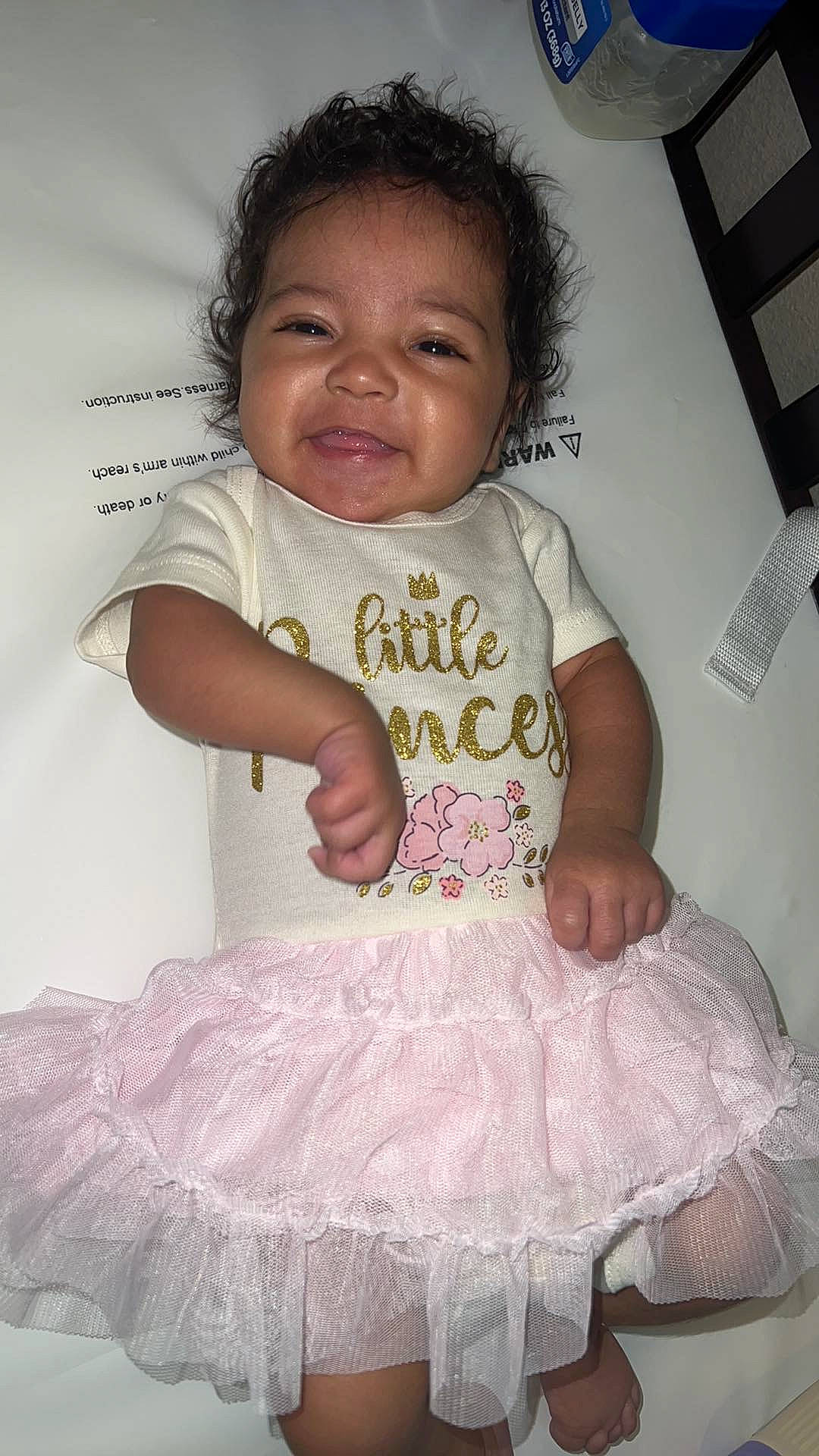 Avayah joined the competition — help win amazing prizes! baby, baby_toddler_clothing, cheek, child, eyelash, face, finger, happy, iris, linens, lip, nose, person, pink, product, skin, sleeve, smile, t_shirt, textile