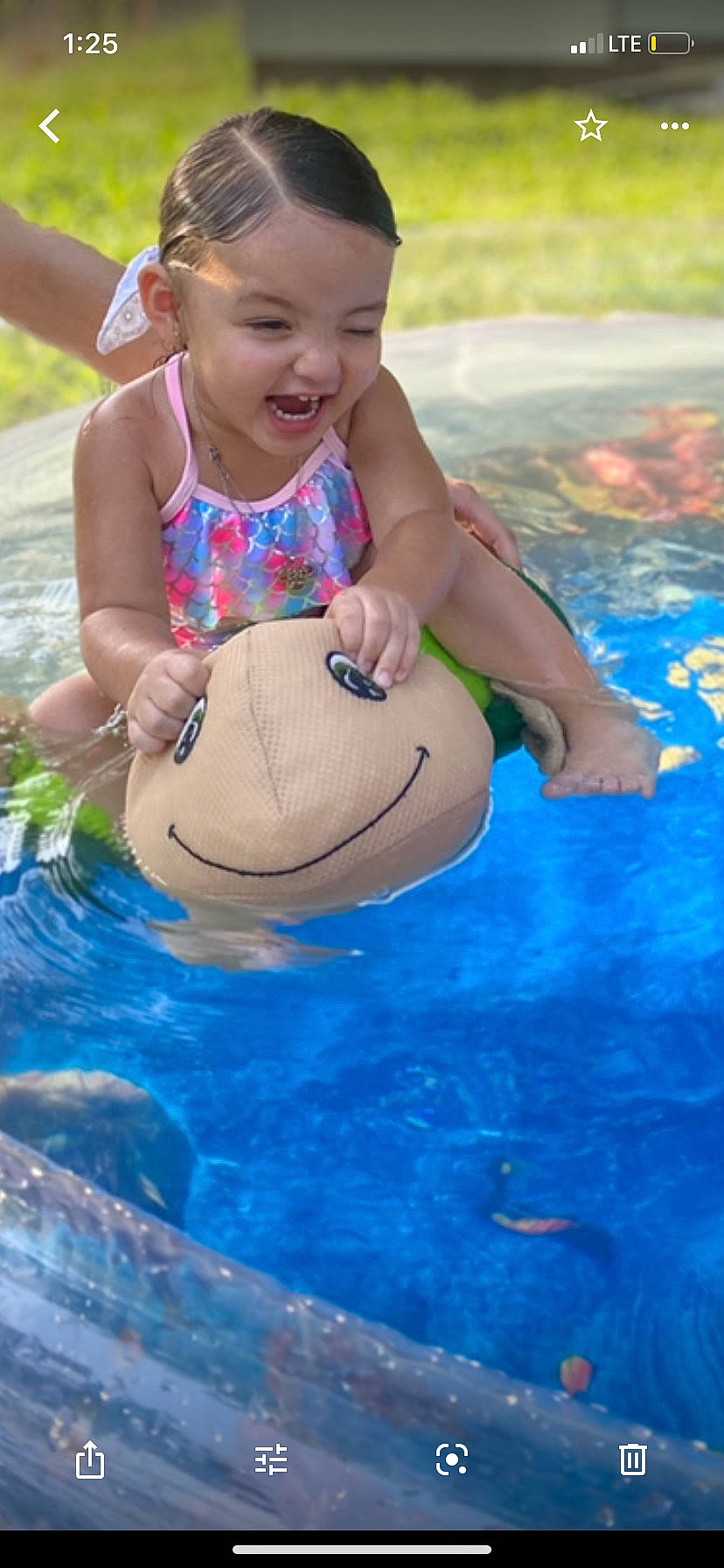 Kailyna is registered to the contest to win money with this photo: baby, child, fun, games, happy, leisure, person, play, recreation, smile, summer, swimming_pool, toddler, vacation, water, water_park