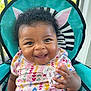 Kaylani joined the competition — help win amazing prizes! baby, babylaughing, bodypart, chair, cushion, cutlery, face, furniture, happy, head, homedecor, laughing, mouth, person, photography, portrait, sitting, smile, spoon, teeth