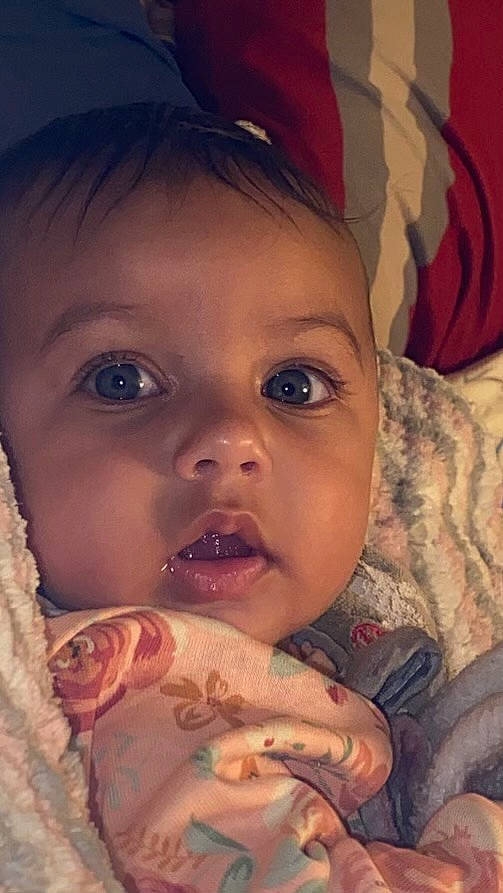 Wyllow is registered to the contest to win money with this photo: baby, cheek, chin, ear, eye, eyebrow, eyelash, finger, forehead, hair, happy, head, iris, lip, mouth, nose, organ, person, skin, smile