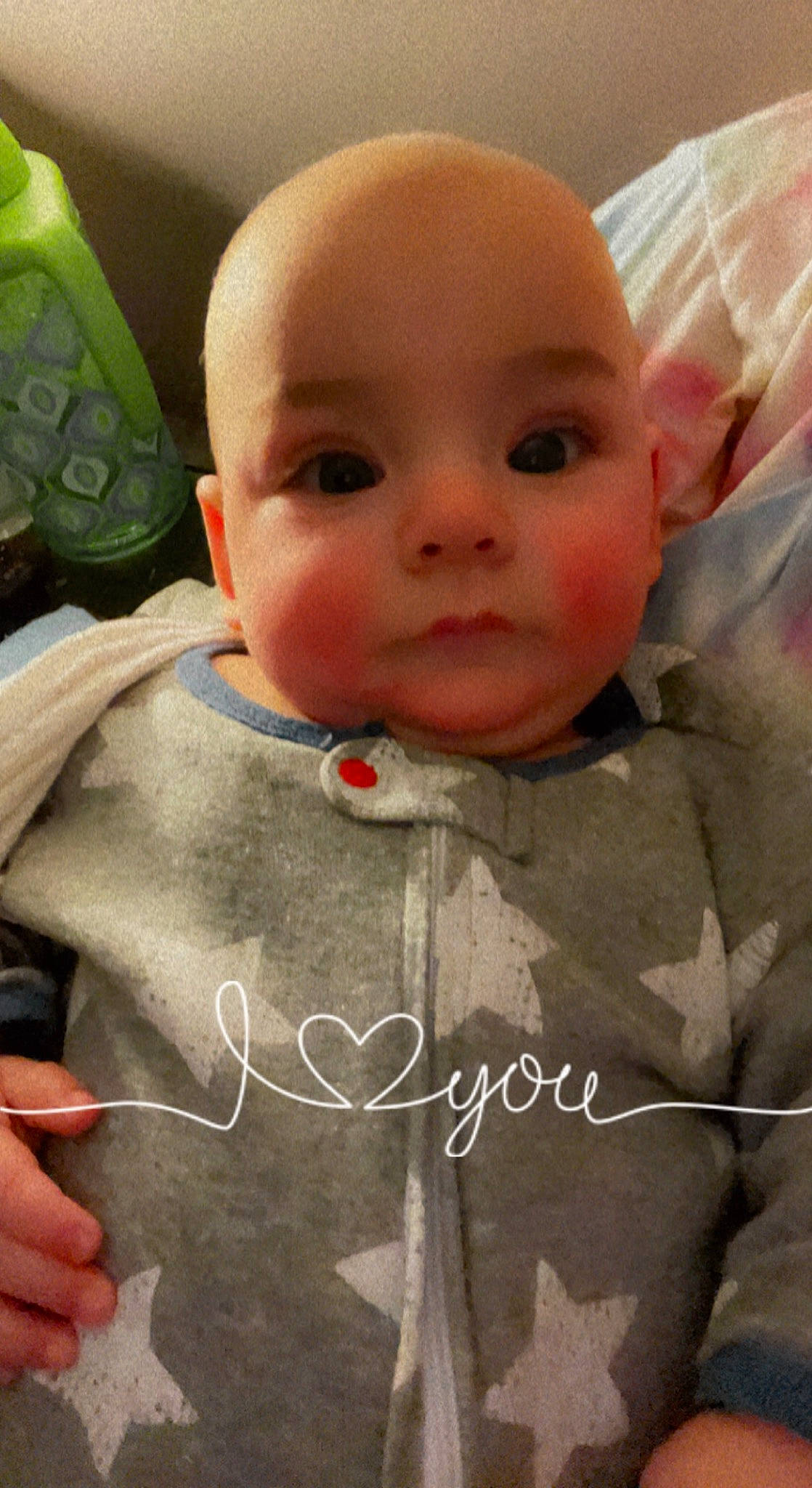 Leonidas is registered to the contest to win money with this photo: baby, baby_toddler_clothing, cheek, child, eyebrow, eyelash, finger, forehead, gesture, happy, head, iris, jewellery, lip, mouth, nose, person, skin, sleeve, toddler