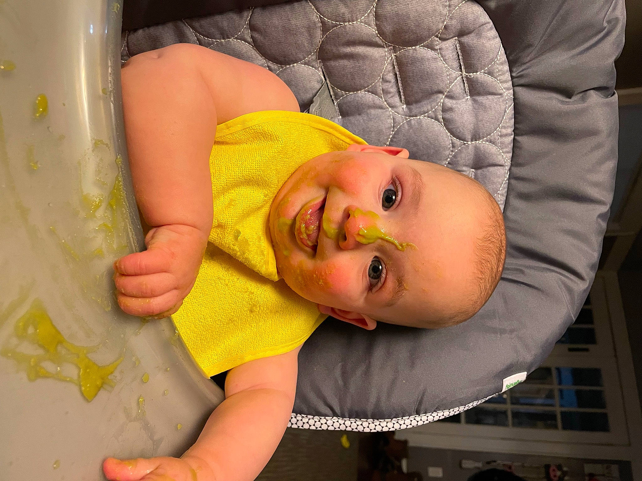 Leonidas is registered to the contest to win money with this photo: arm, baby, baby_products, baby_toddler_clothing, cheek, child, chin, comfort, eye, eyelash, fun, happy, joy, lip, mouth, neck, nose, person, skin, smile