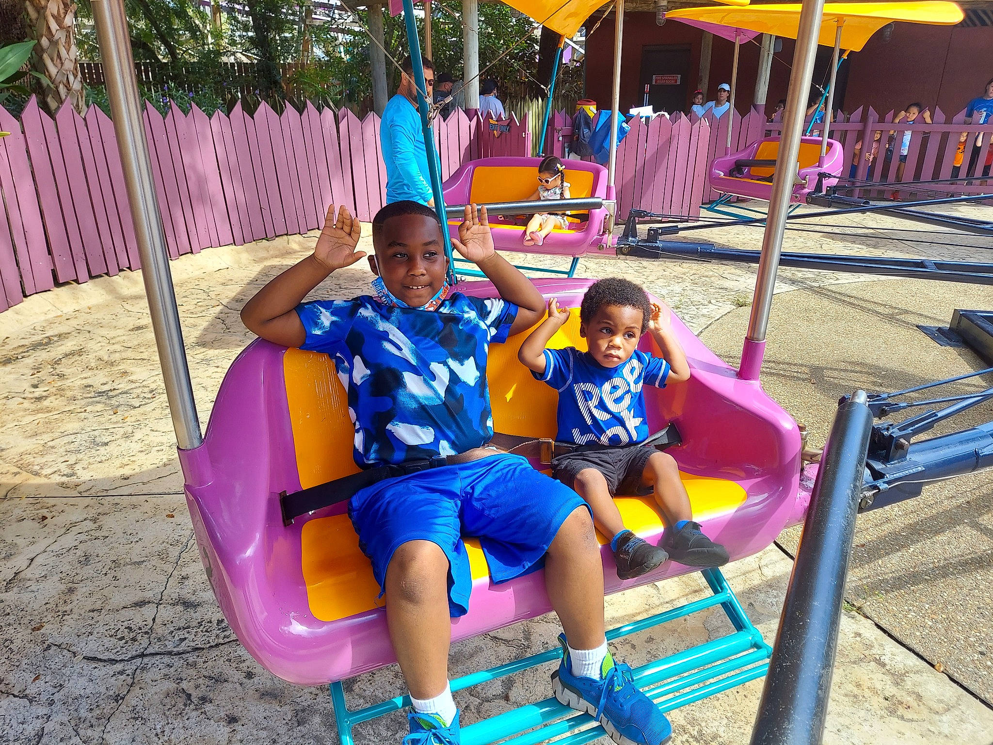 Joel joined the competition — help win amazing prizes! amusement_ride, child, chute, city, event, fun, happy, joy, leisure, nonbuilding_structure, outdoor_play_equipment, outdoor_recreation, person, play, playground, product, public_space, recreation, shorts, smile