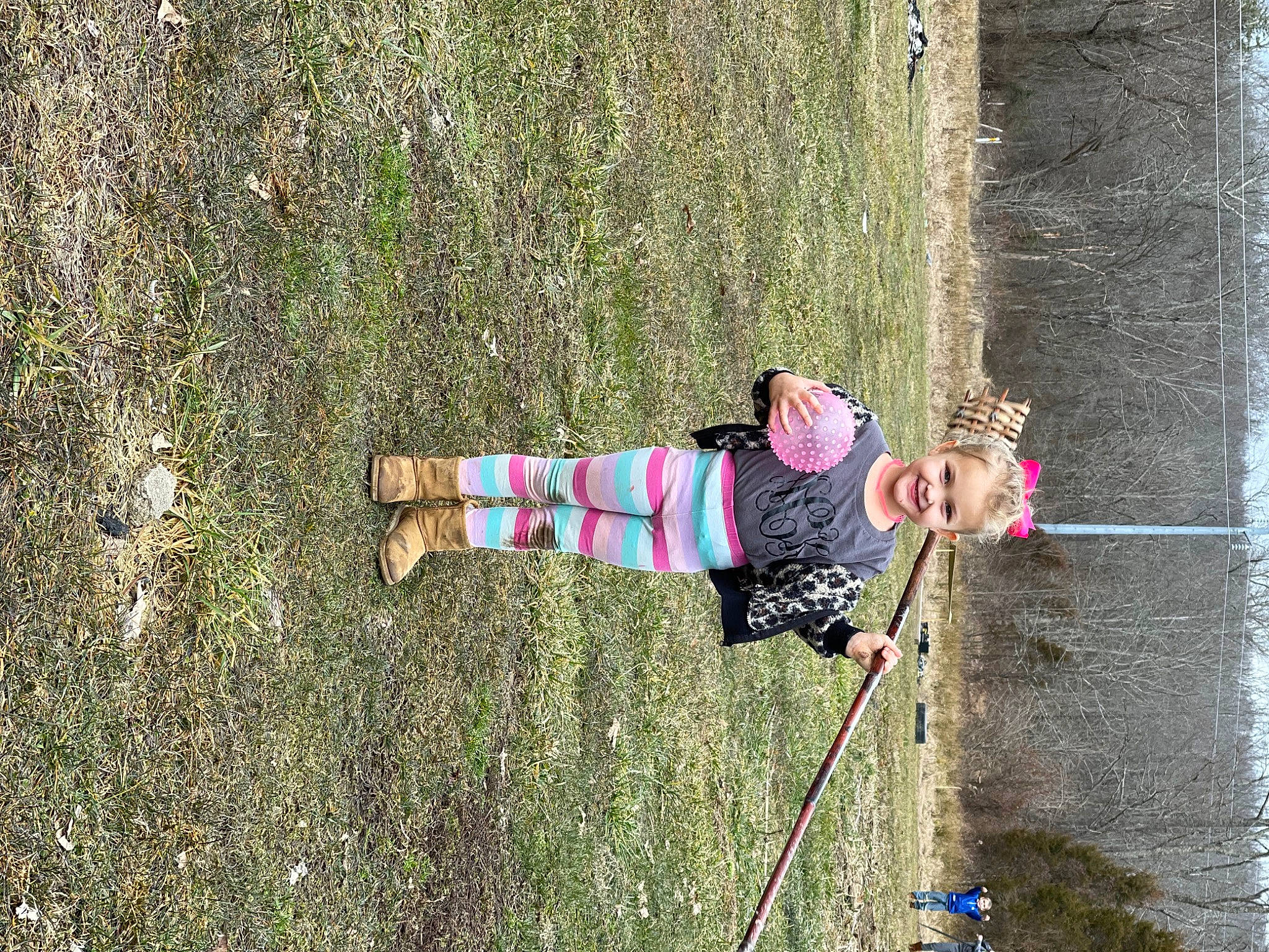 Abree joined the competition — help win amazing prizes! adventure, climbing_harness, extreme_sport, fun, grass, joy, landscape, leisure, people_in_nature, person, plant, recreation, rock_climbing_equipment, rope, shadow, soil, sport_climbing, toddler, tree, trunk