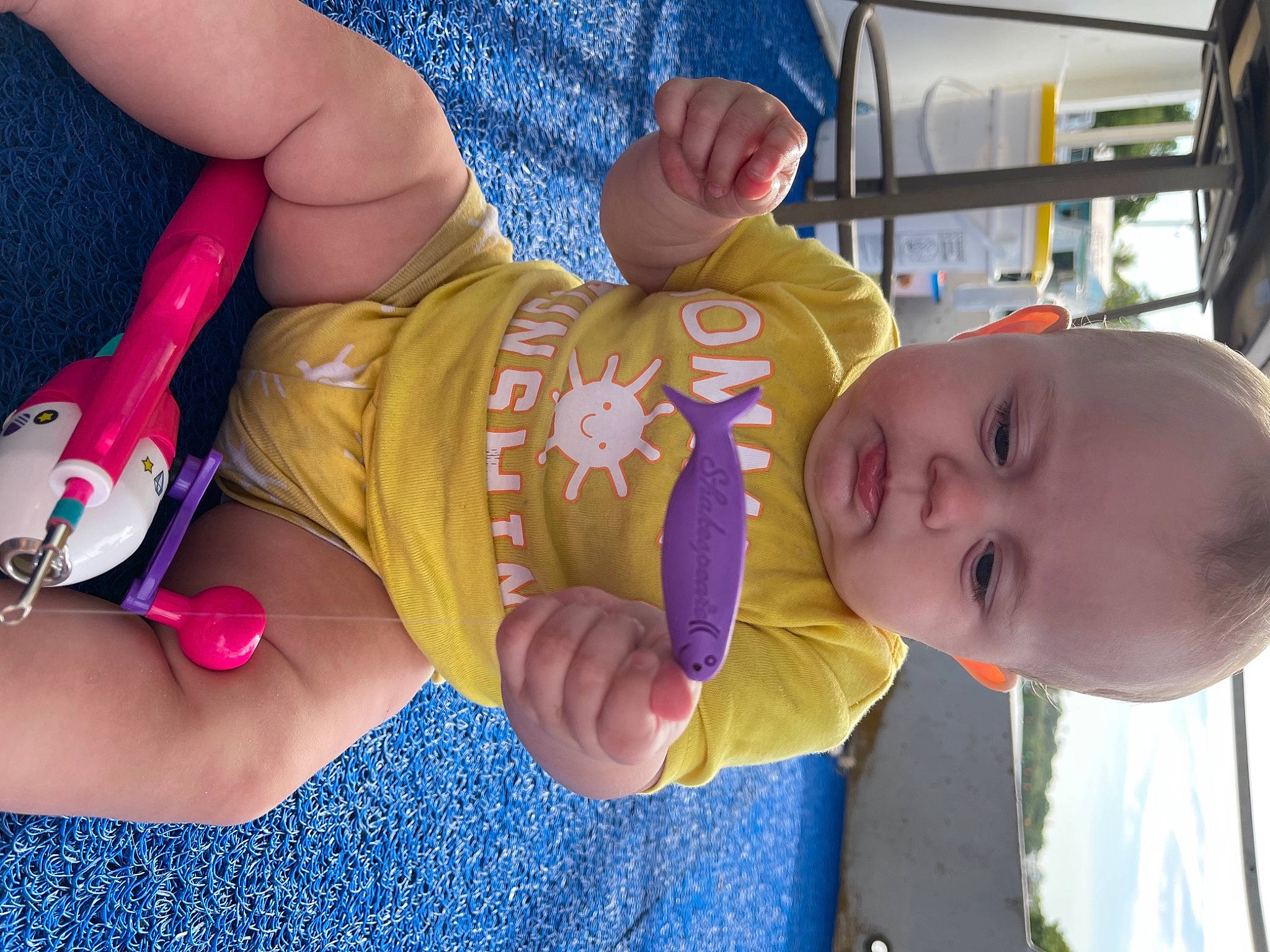 Delilah joined the competition — help win amazing prizes! baby_toddler_clothing, blue, chest, child, finger, fun, gesture, hand, happy, human_body, human_leg, joint, nail, organ, person, product, thigh, thumb, toddler, wrist