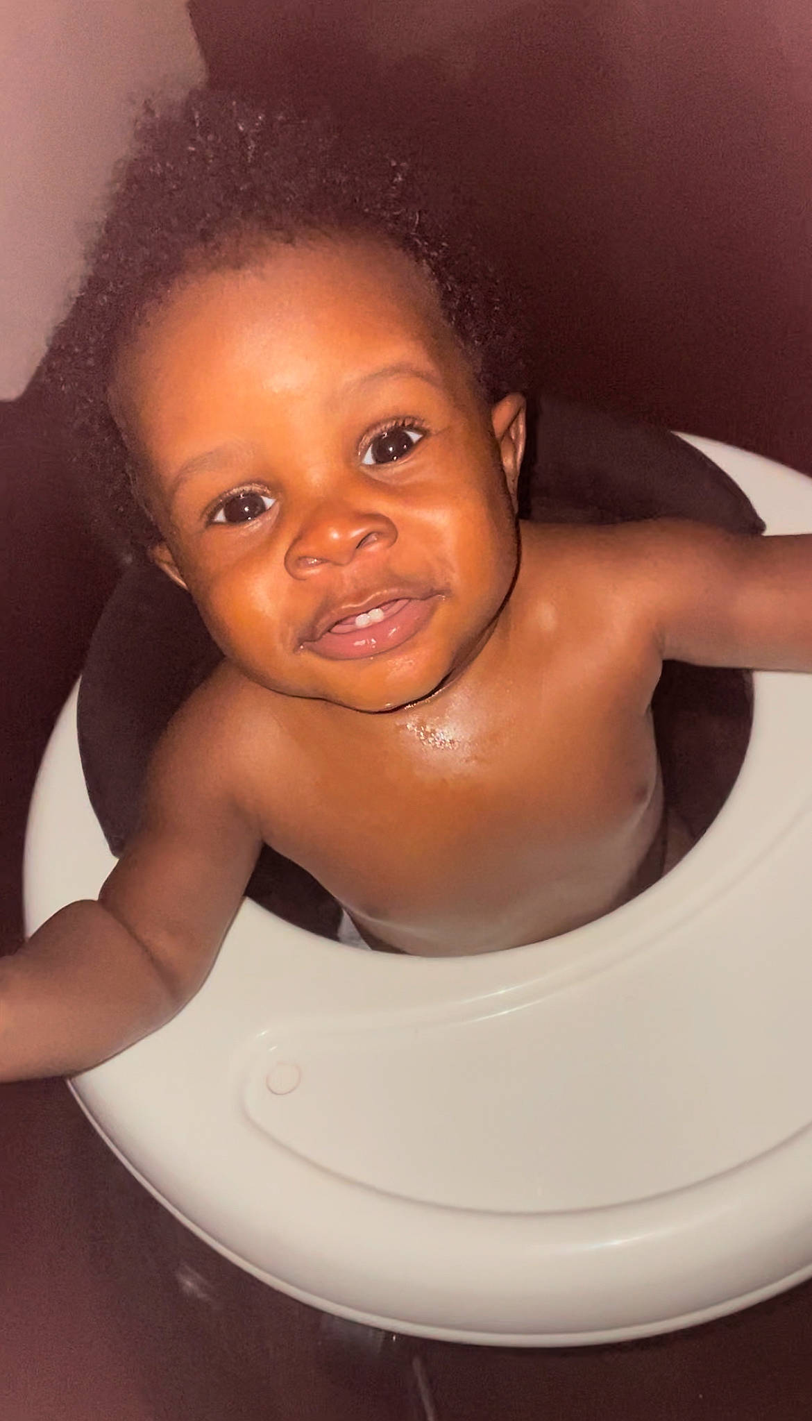 Jrue joined the competition — help win amazing prizes! bathing, black_hair, cheek, chest, chin, eyebrow, eyelash, flash_photography, happy, joint, lip, mouth, muscle, neck, nose, person, plumbing_fixture, skin, smile, toddler