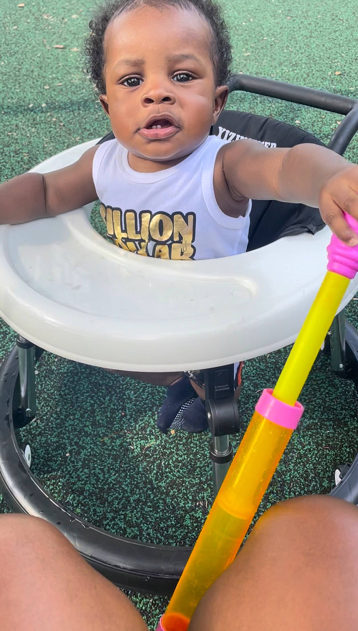 Jrue joined the competition — help win amazing prizes! arm, baby_toddler_clothing, beauty, black, chair, child, fun, happy, human_settlement, leisure, person, photograph, play, public_space, recreation, shorts, summer, t_shirt, thigh, toddler