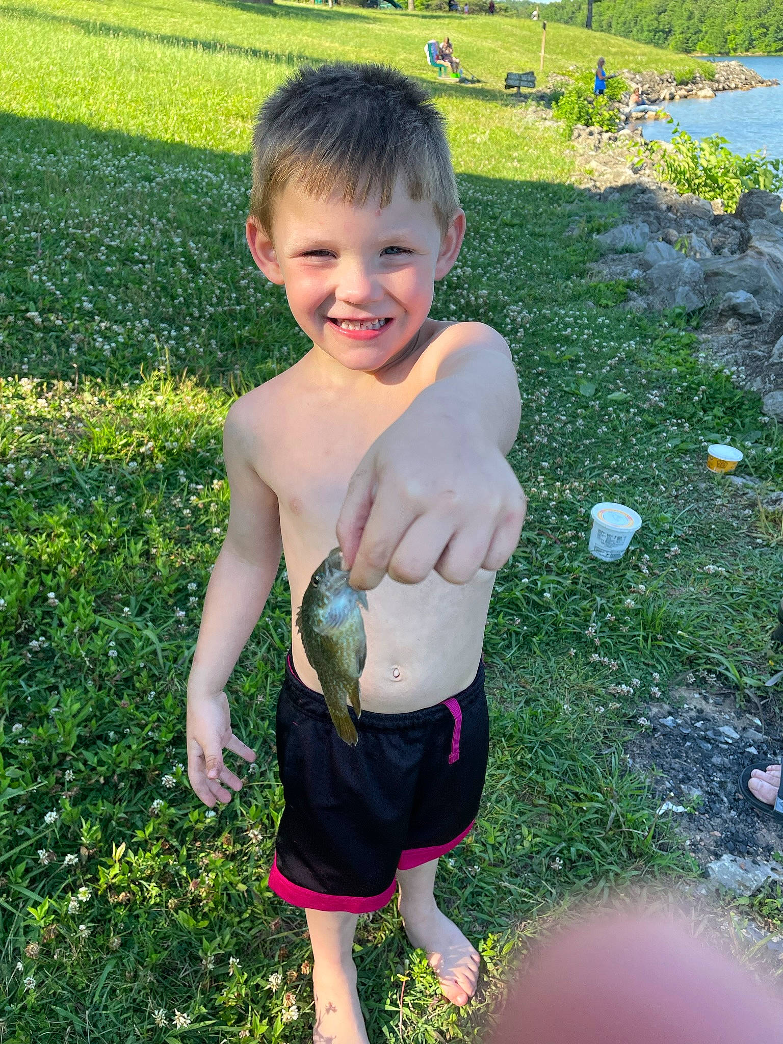 Julian joined the competition — help win amazing prizes! barefoot, child, finger, fun, garden, gesture, grass, grass_family, green, groundcover, hair, happy, joy, lawn, leisure, meadow, people_in_nature, person, plant, smile