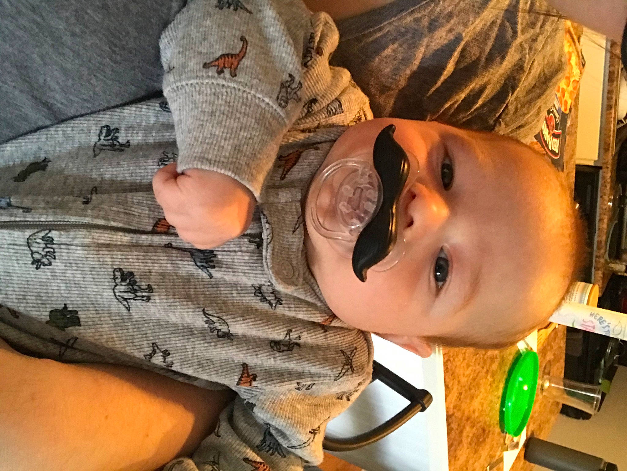 Roland is registered to the contest to win money with this photo: child, person