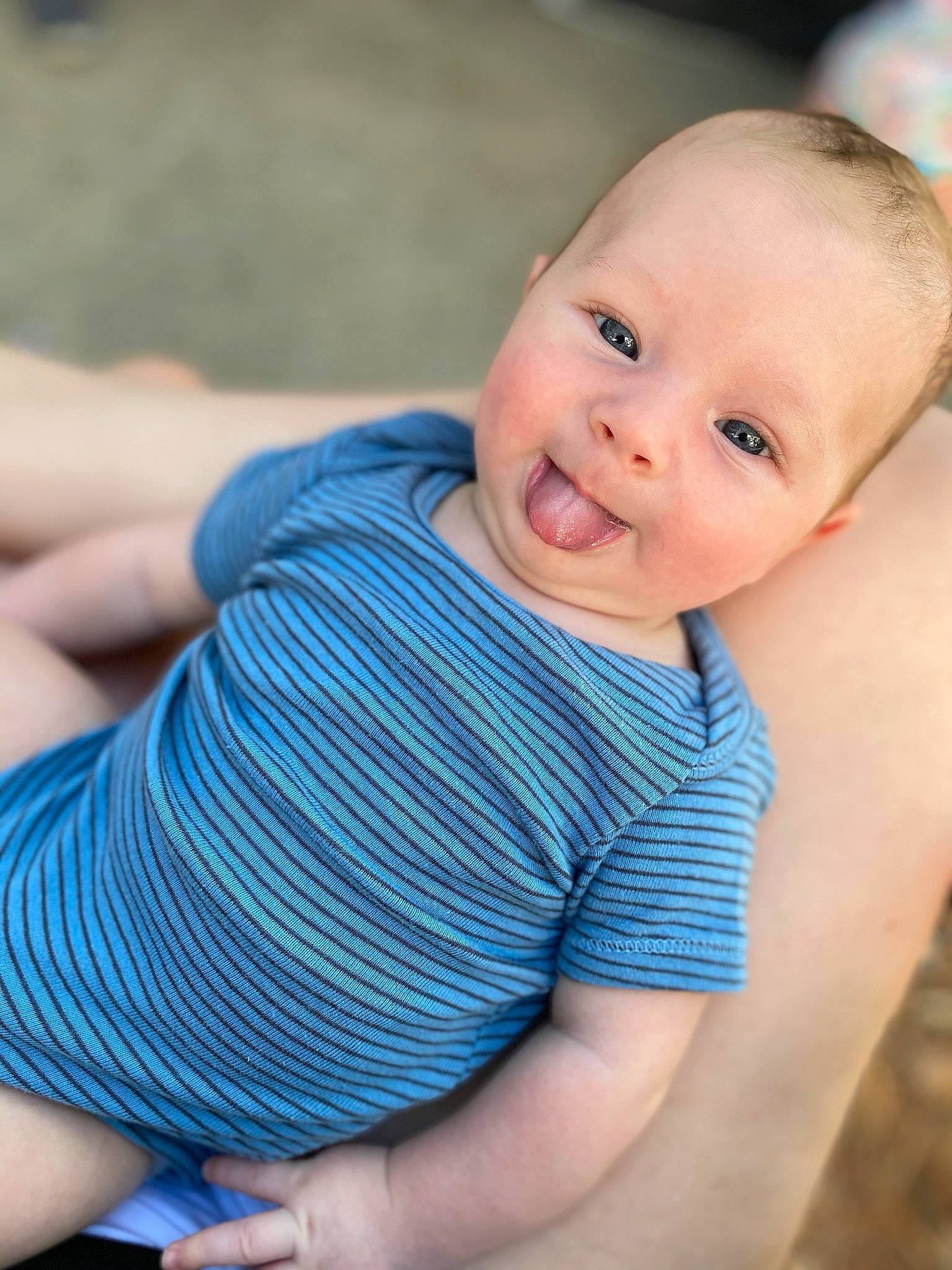 Kolt is registered to the contest to win money with this photo: baby, beauty, blue, cheek, child, chin, eye, face, family, nose, people, person, photograph, photography, portrait_photography, sitting, skin, smile, toddler, vacation