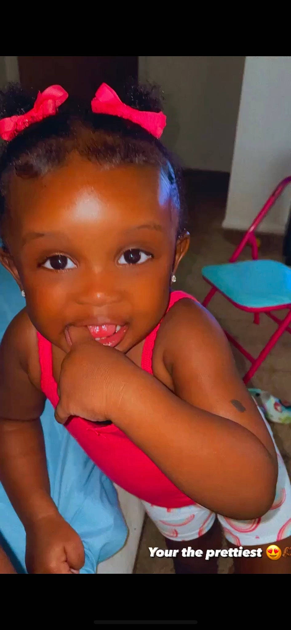 Brielle is registered to the contest to win money with this photo: adaptation, arm, black_hair, cheek, chin, eyelash, facial_expression, fashion, fun, hair, hairstyle, happy, head, human, lip, neck, person, pink, skin, smile