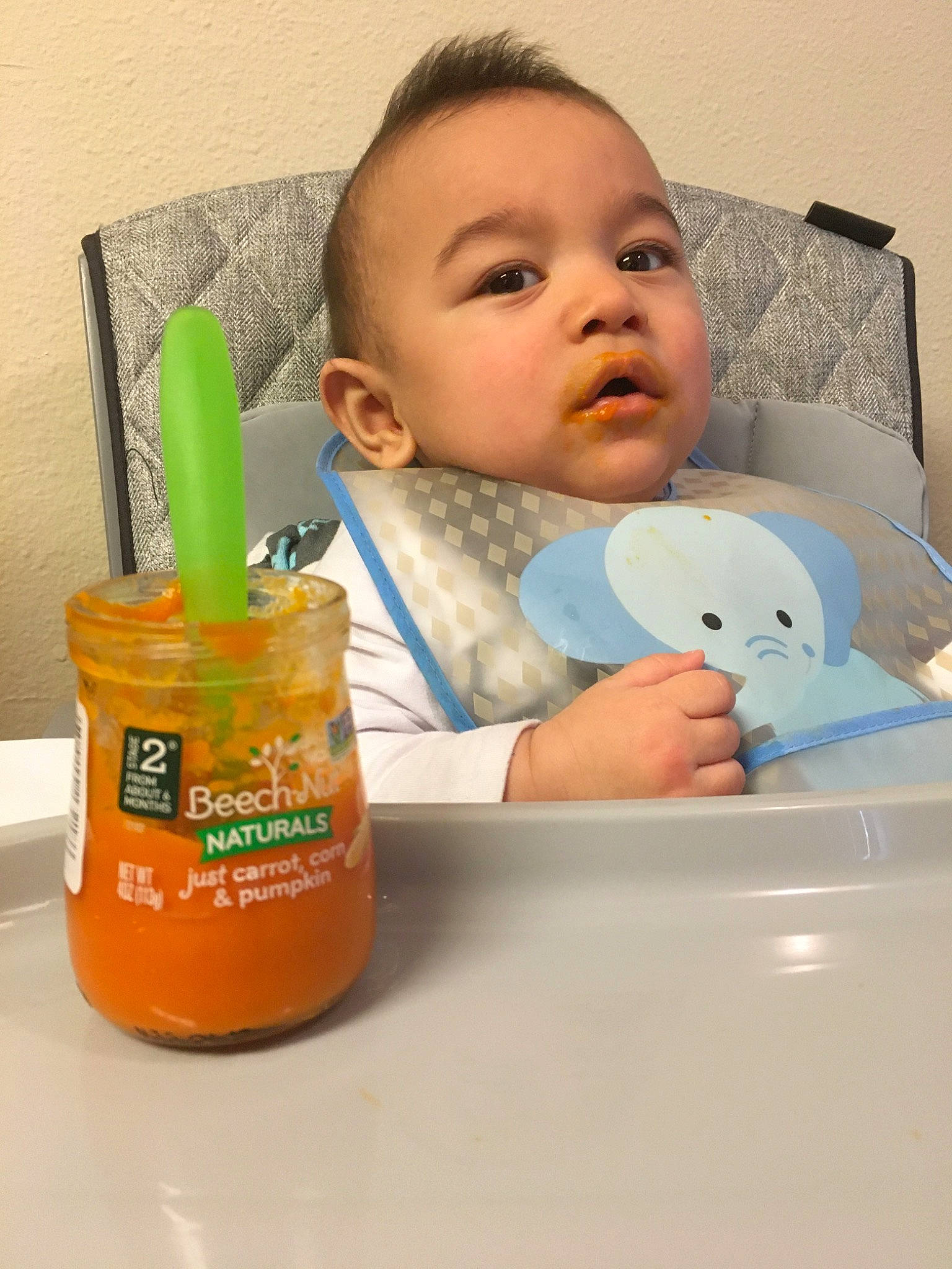 Jericho is registered to the contest to win money with this photo: baby, baby_food, cheek, child, person, product, skin, toddler