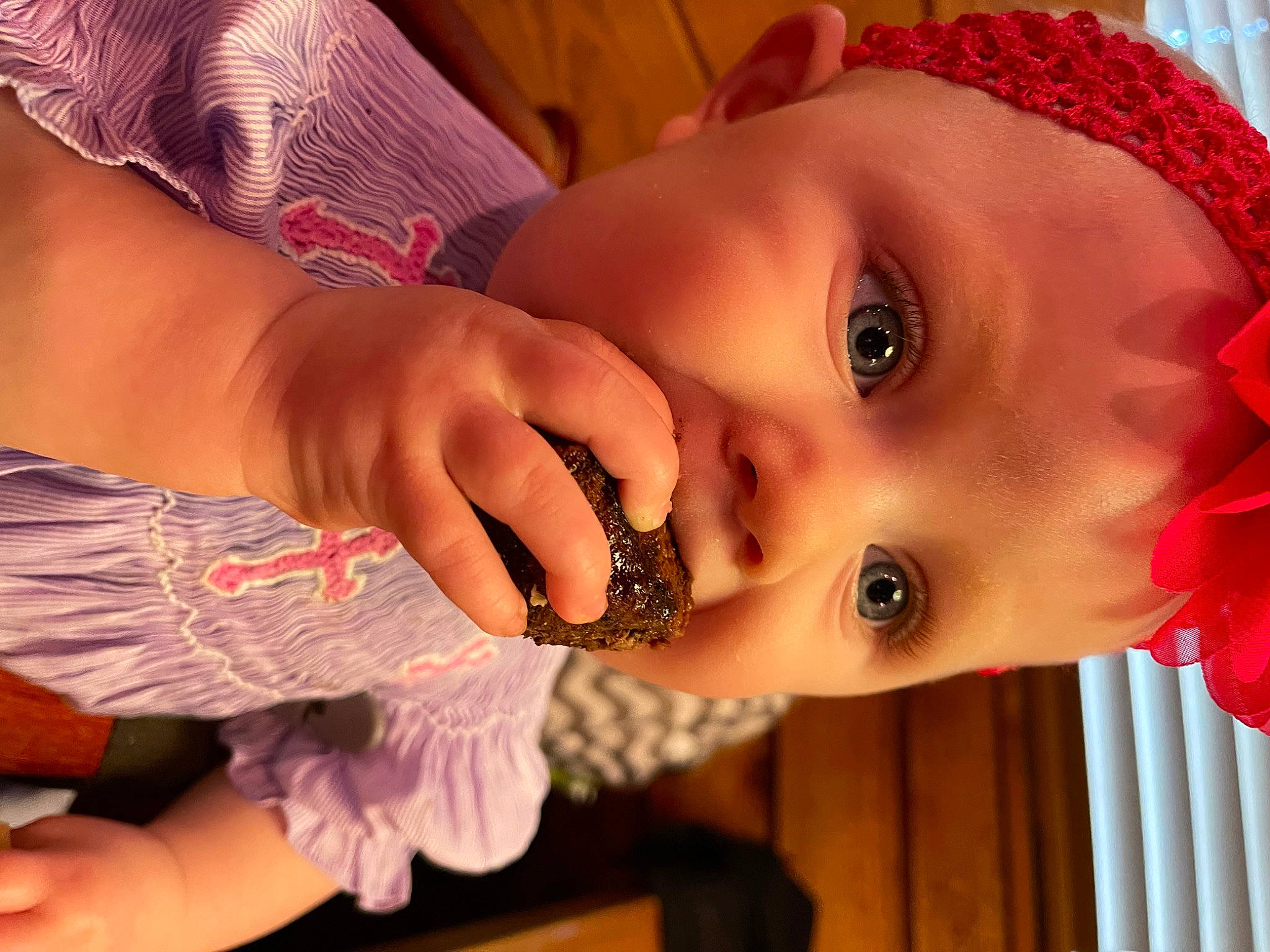 Mckinley joined the competition — help win amazing prizes! baby, cheek, dress, eye, eyebrow, eyelash, fun, hairstyle, happy, hat, head, iris, lip, mouth, neck, nose, person, pink, plant, skin