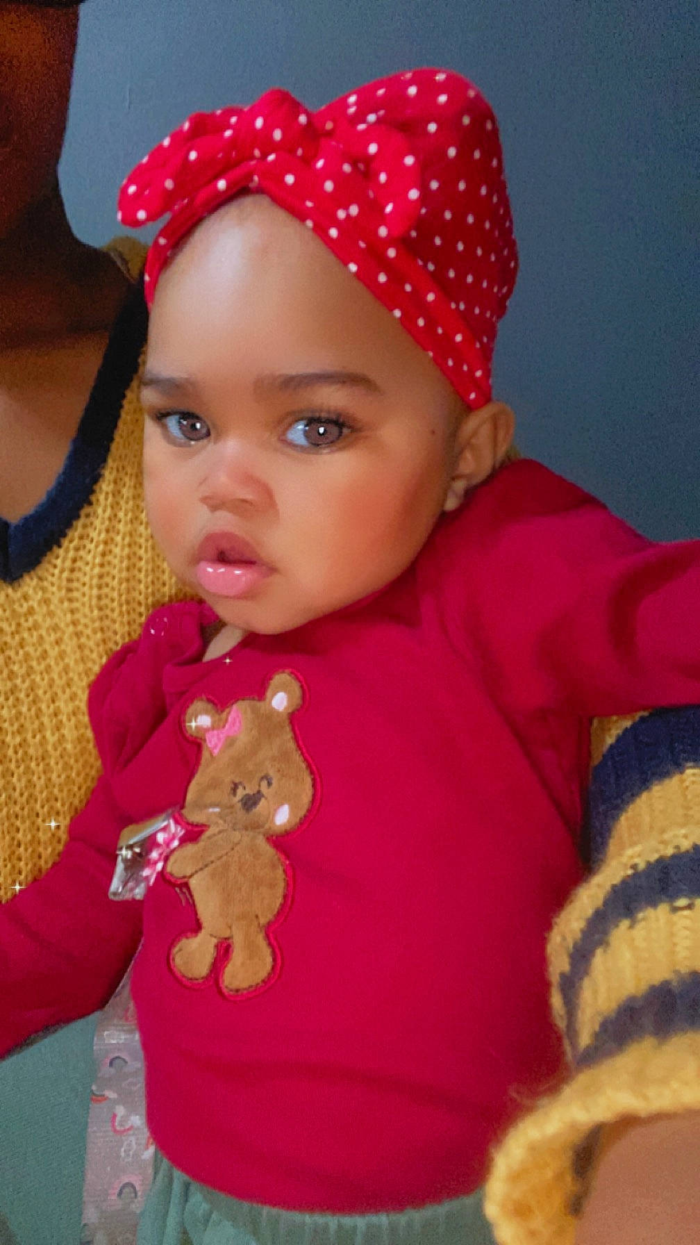 Zatyra joined the competition — help win amazing prizes! baby, baby_toddler_clothing, cap, child, costume_hat, event, facial_expression, fashion_accessory, head, headwear, knit_cap, lip, magenta, pattern, person, pink, red, skin, sleeve, toddler