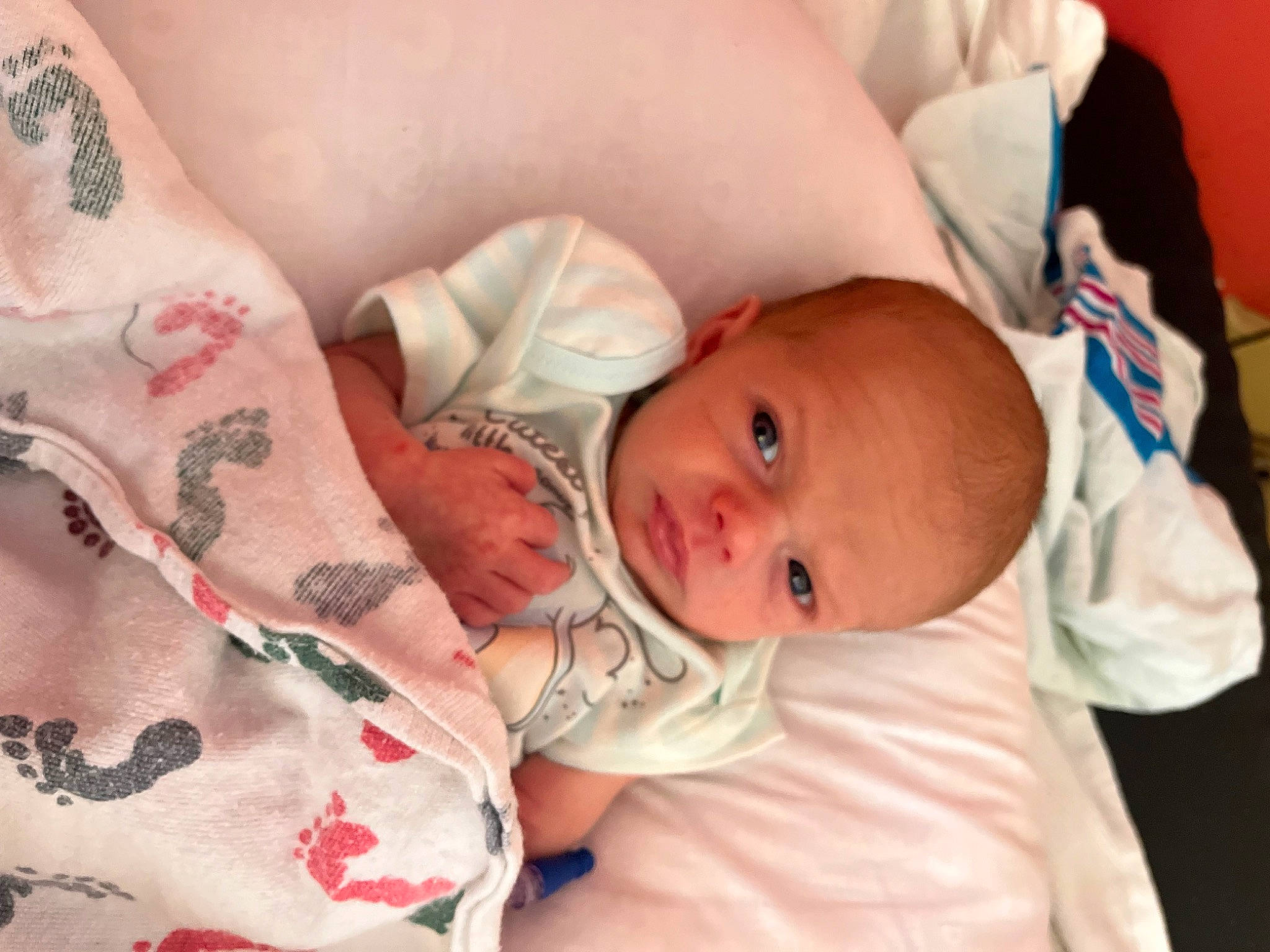 Cooper joined the competition — help win amazing prizes! baby, baby_products, baby_toddler_clothing, bedtime, cheek, chest, child, comfort, eye, eyelash, face, finger, head, iris, linens, lip, mouth, person, room, skin