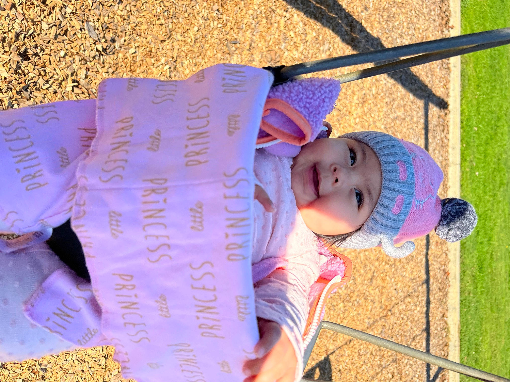 Leylah is registered to the contest to win money with this photo: baby, baby_toddler_clothing, child, facial_expression, font, fun, grass, handwriting, happy, hat, headwear, leisure, person, plant, product, snapshot, summer, sun_hat, t_shirt, toddler