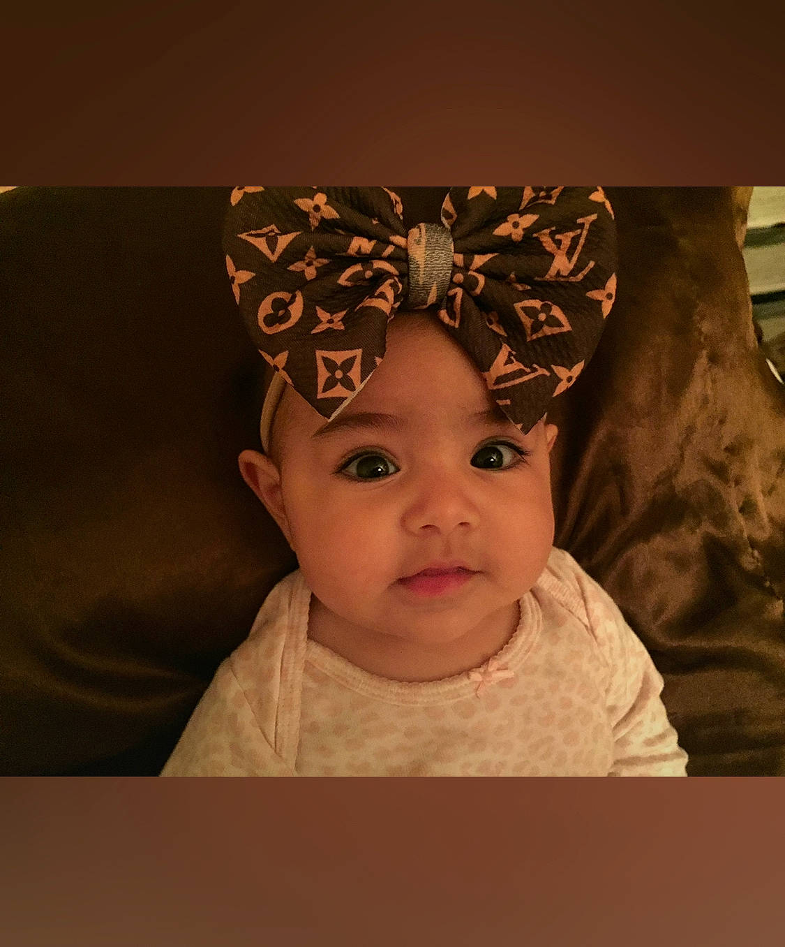 Adalee is registered to the contest to win money with this photo: baby, baby_toddler_clothing, cheek, comfort, costume_hat, ear, eye, eyelash, face, fashion_accessory, flash_photography, hair_accessory, happy, head, headband, headgear, headpiece, headwear, human_body, person