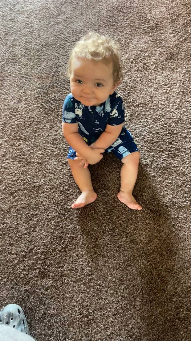 Grayson joined the competition — help win amazing prizes! asphalt, baby, baby_toddler_clothing, child, crawling, electric_blue, floor, flooring, foot, fun, grass, human_leg, people_in_nature, person, road_surface, sand, shadow, soil, tints_and_shades, toddler