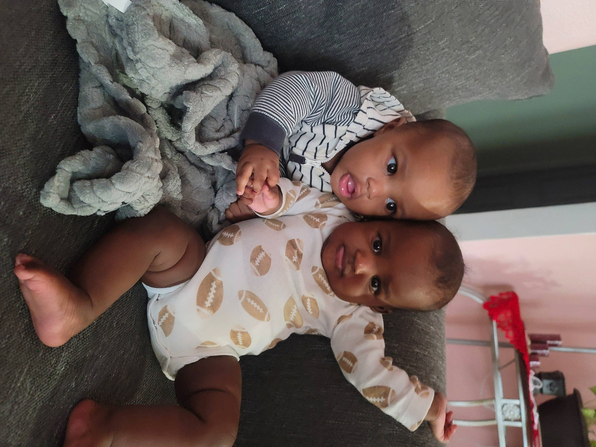 Kehlani is registered to the contest to win money with this photo: abdomen, baby, baby_products, baby_toddler_clothing, bed, bedtime, cheek, child, comfort, eye, finger, fun, happy, leg, linens, person, room, sitting, skin, toddler