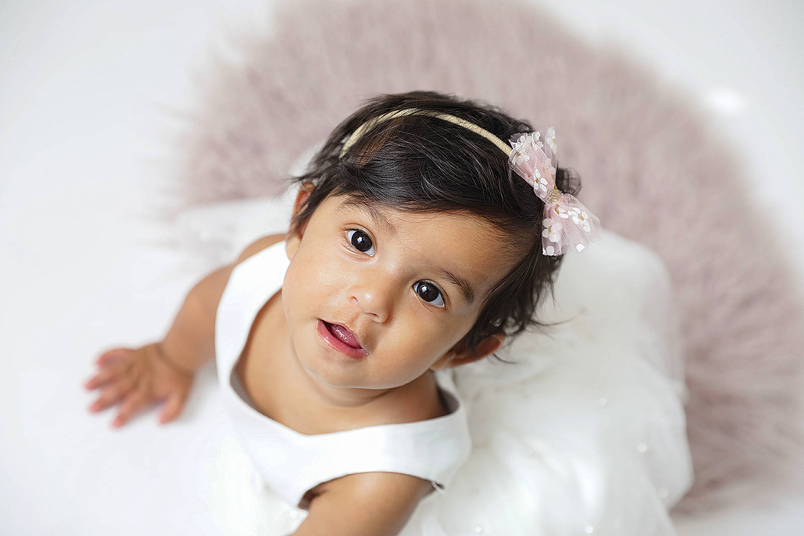 Ajooni joined the competition — help win amazing prizes! black_hair, bridal_accessory, brown_hair, child, dress, ear, eyelash, fashion_accessory, flash_photography, fur, gesture, hair_accessory, happy, headband, headpiece, iris, jewellery, long_hair, person, tiara