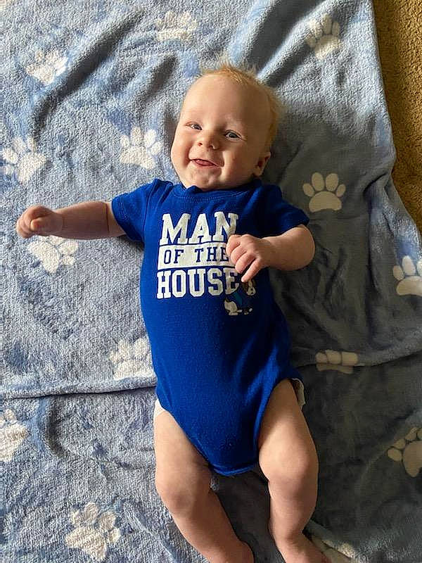 Colton joined the competition — help win amazing prizes! azure, baby, baby_toddler_clothing, child, concrete, electric_blue, finger, fun, happy, human_leg, leisure, person, play, recreation, sleeve, smile, sportswear, t_shirt, thigh, toddler
