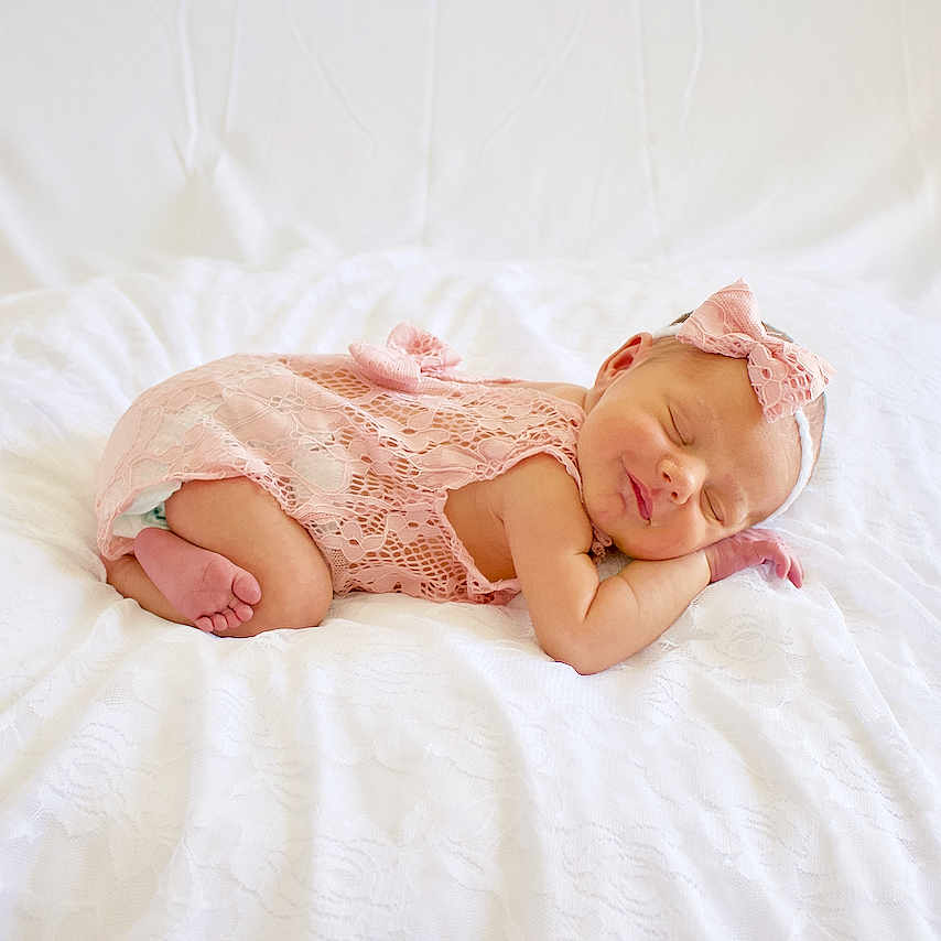 Noelle joined the competition — help win amazing prizes! beauty, bed, child, girl, hair_accessory, infant, photo_shoot, photograph, photography, pink, product, skin, toddler