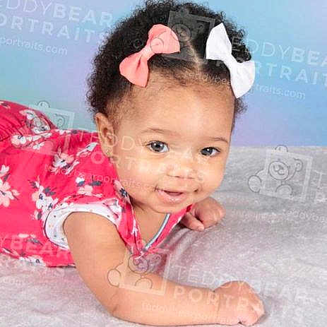 Rayia joined the competition — help win amazing prizes! black_hair, cheek, child, child_model, ear, forehead, girl, hair_accessory, head, headgear, infant, person, pink, product, toddler