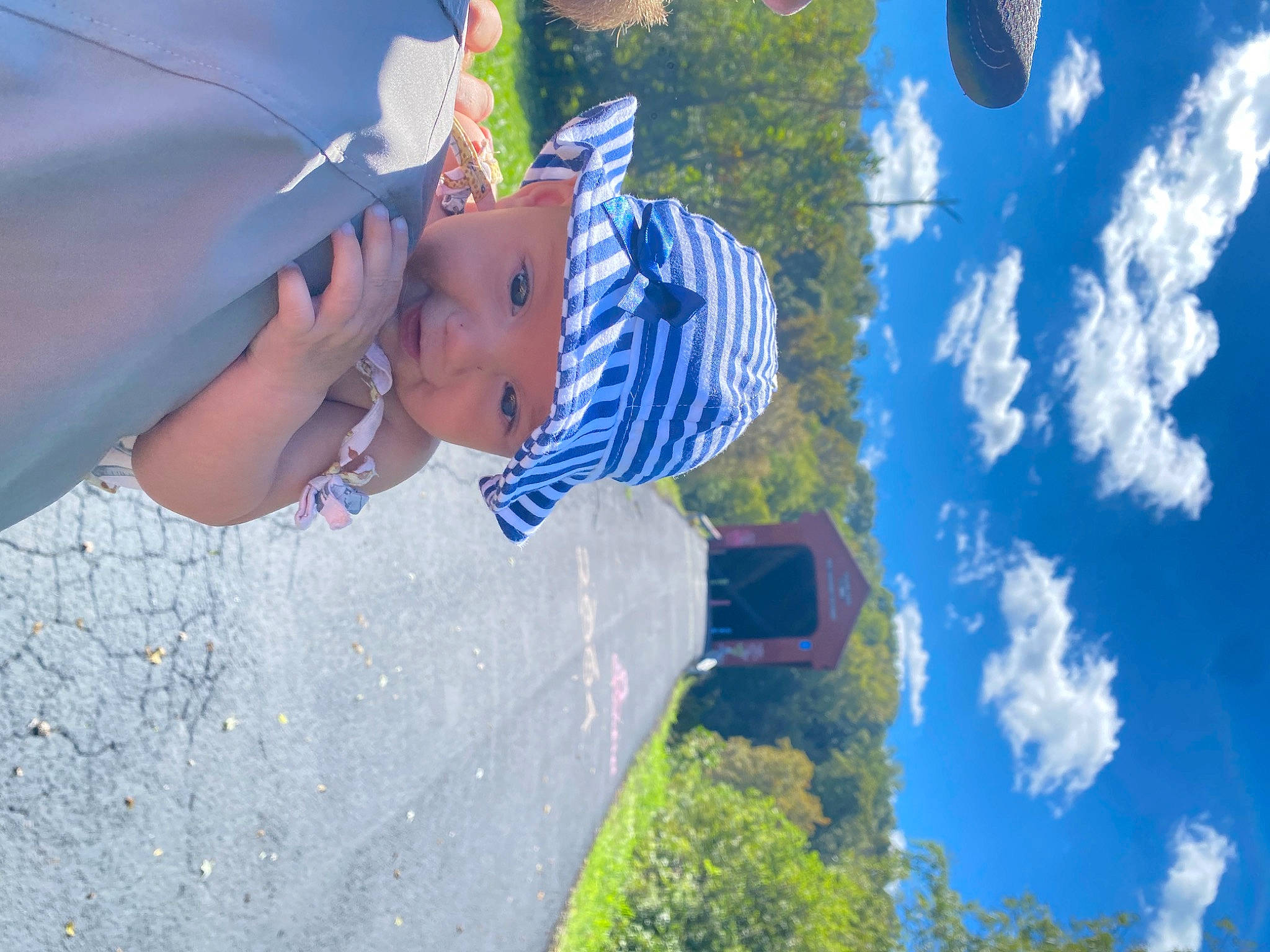 Everlee joined the competition — help win amazing prizes! azure, cloud, daytime, electric_blue, fun, grass, happy, headwear, leisure, light, morning, people_in_nature, person, plant, recreation, sky, summer, sunlight, toddler, tree