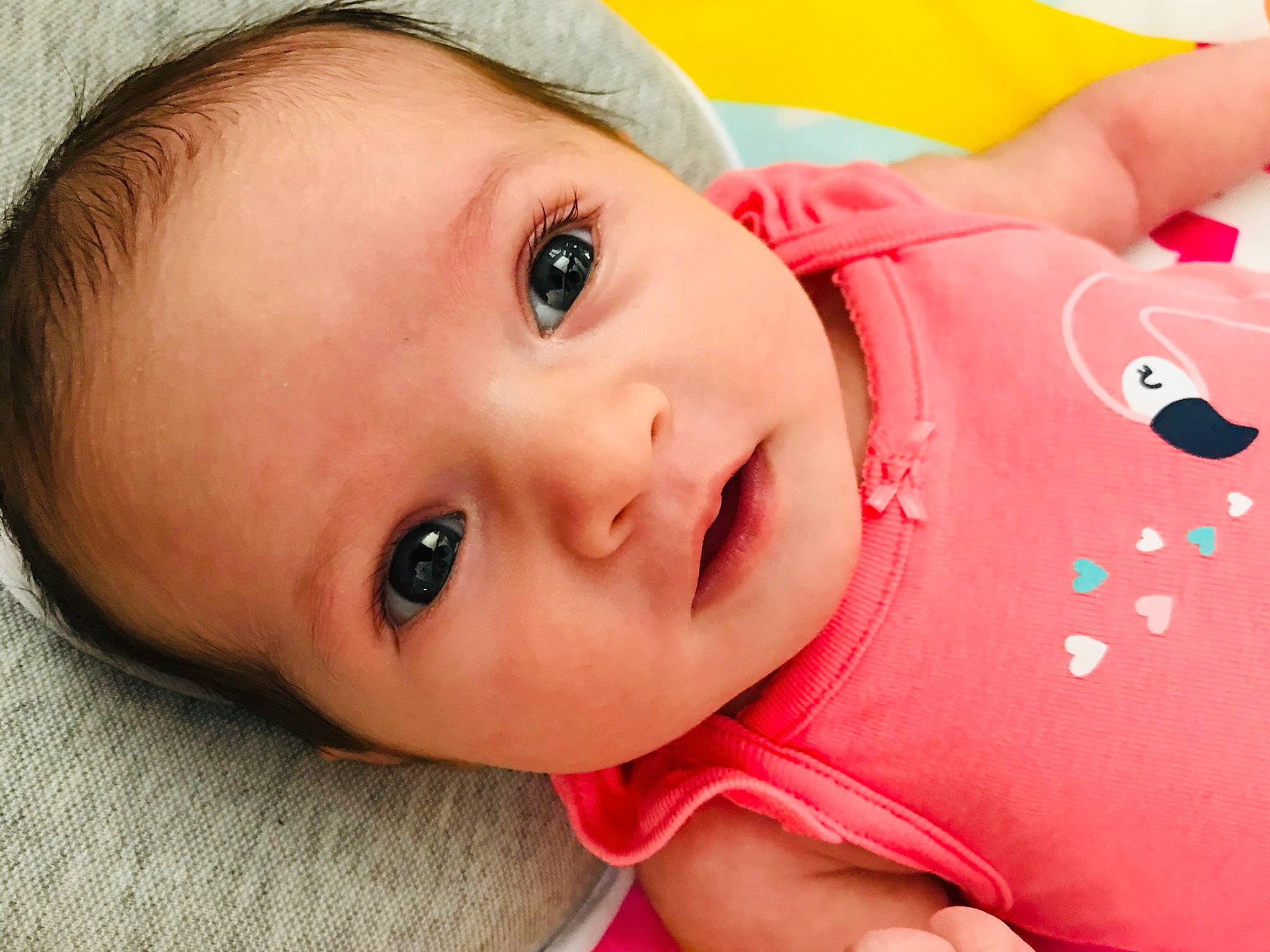 Orion is registered to the contest to win money with this photo: baby, beauty, cheek, child, chin, close_up, ear, eye, face, head, iris, lip, mouth, neck, nose, person, pink, skin, toddler