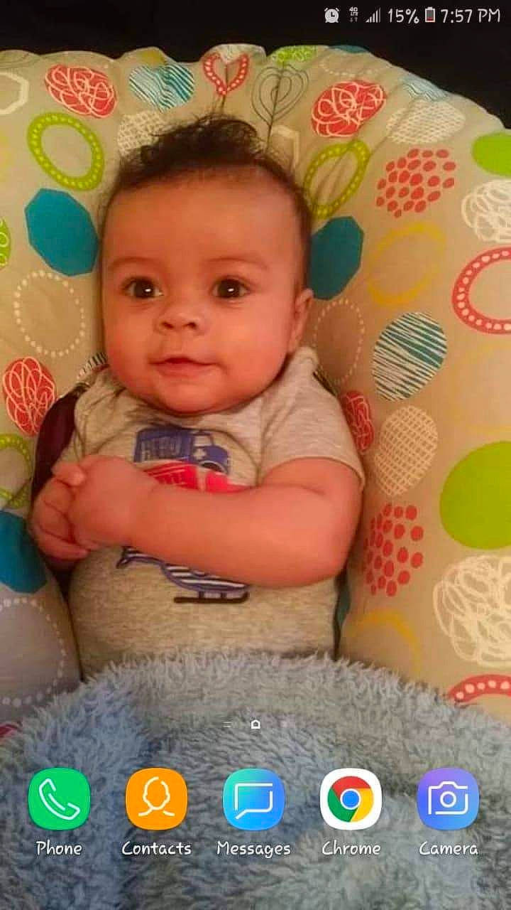 Kysen is registered to the contest to win money with this photo: baby, baby_products, cheek, child, eye, face, forehead, head, nose, person, play, product, skin, smile, toddler, toy