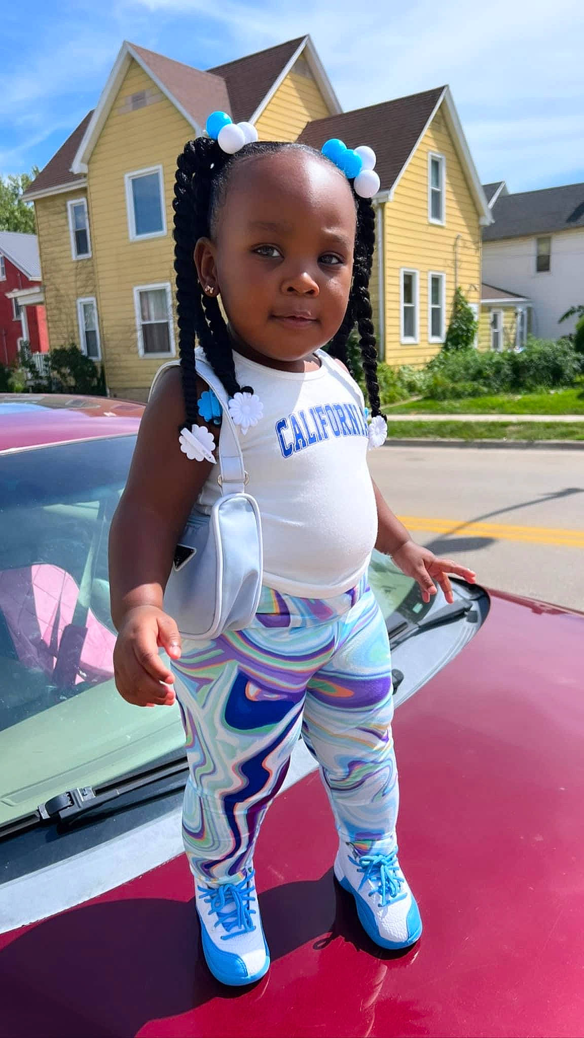 Sandior joined the competition — help win amazing prizes! auto_part, automotive_design, automotive_exterior, automotive_wheel_system, blue, bumper, electric_blue, flooring, fun, grass, hood, leisure, motor_vehicle, person, personal_protective_equipment, recreation, sky, summer, toddler, vehicle_door