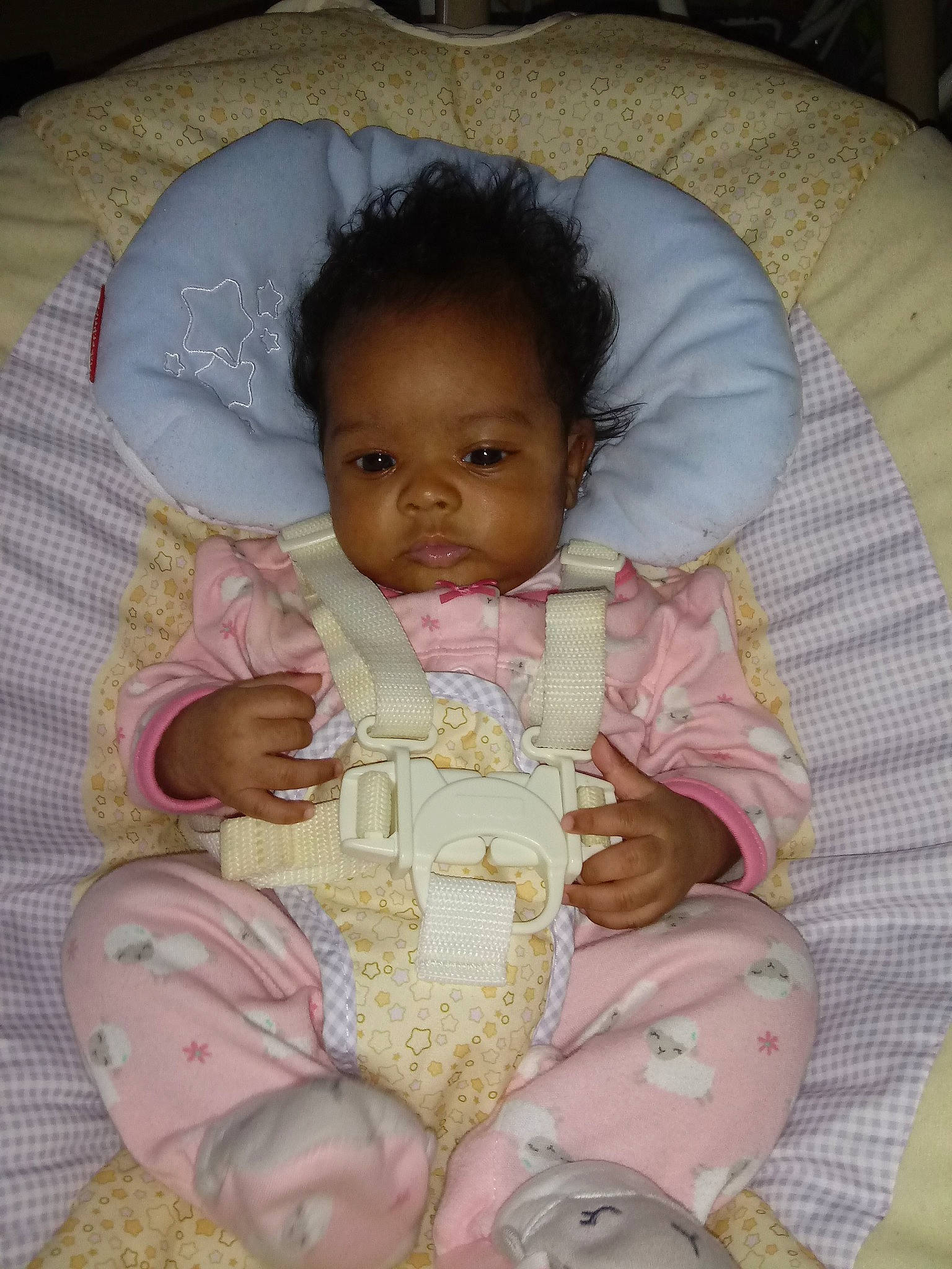 Monica joined the competition — help win amazing prizes! baby_products, bedtime, cheek, child, day, eye, face, girl, head, infant, iris, nose, person, pink, play, product, sitting, skin, toddler