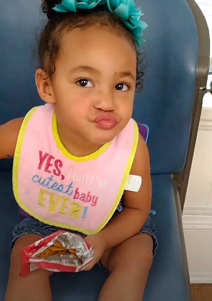 Jozlynn is registered to the contest to win money with this photo: baby_toddler_clothing, blue, cheek, chin, ear, eye, eyebrow, eyelash, face, hair, hairstyle, happy, head, iris, mouth, neck, organ, person, skin, smile