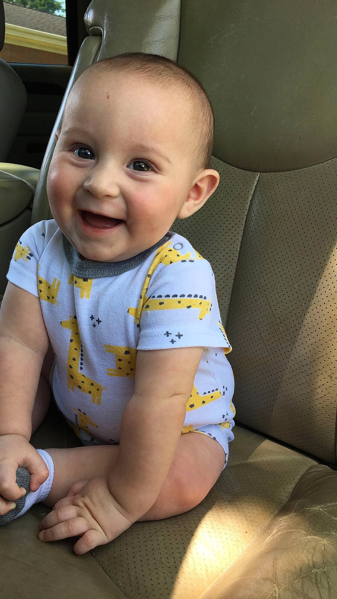 Eastyn joined the competition — help win amazing prizes! baby, baby_toddler_clothing, cheek, chin, eye, face, facial_expression, finger, hair, hairstyle, hand, happy, head, iris, joy, mouth, nose, person, skin, sleeve