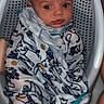Kingston is registered to the contest to win money with this photo: baby, infant, blanket, bath, bathtub, child, wrapped, patterned_blanket, white, perforated, seat, cute, wide_eyes, curious, skin, human, indoors, young, comfort, sitting