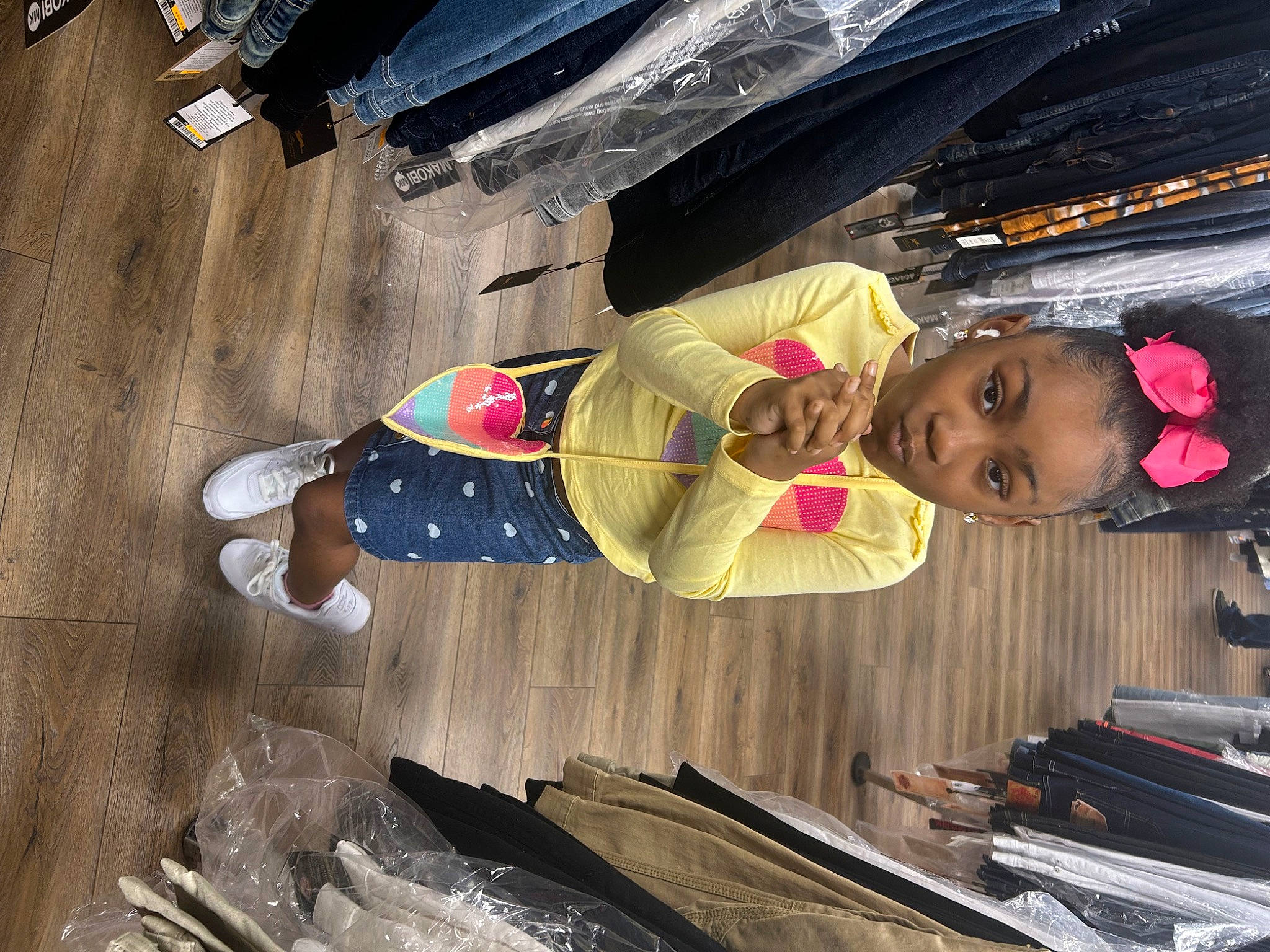 Journi joined the competition — help win amazing prizes! auto_part, automotive_exterior, child, flooring, fun, hardwood, person, shoe, sneakers, toddler, trunk, vehicle_door, wood