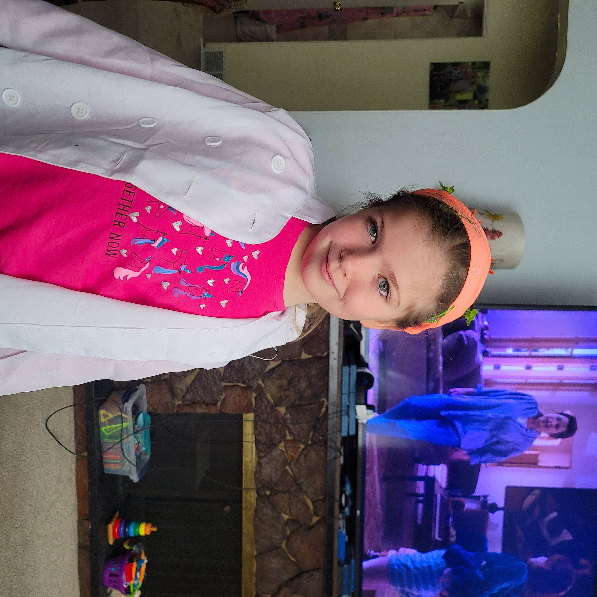 Leanna joined the competition — help win amazing prizes! child, electric_blue, fun, joy, machine, magenta, pattern, person, room, smile, under_exposed