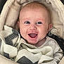 Ronnie-Lee joined the competition — help win amazing prizes! baby, smile, blanket, cozy, happy, infant, cute, wrapped, face, child, warm, clothing, hand, indoors, portrait, expression, newborn, soft, comfort, joy