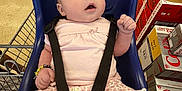 Bonnie joined the competition — help win amazing prizes! baby, shopping_cart, grocery_store, blue_seat, pink_clothing, bracelet, infant, straps, soda_boxes, diet_coke, floor, aisle, person, child, shopping, retail, cart, cute, cute_baby, store