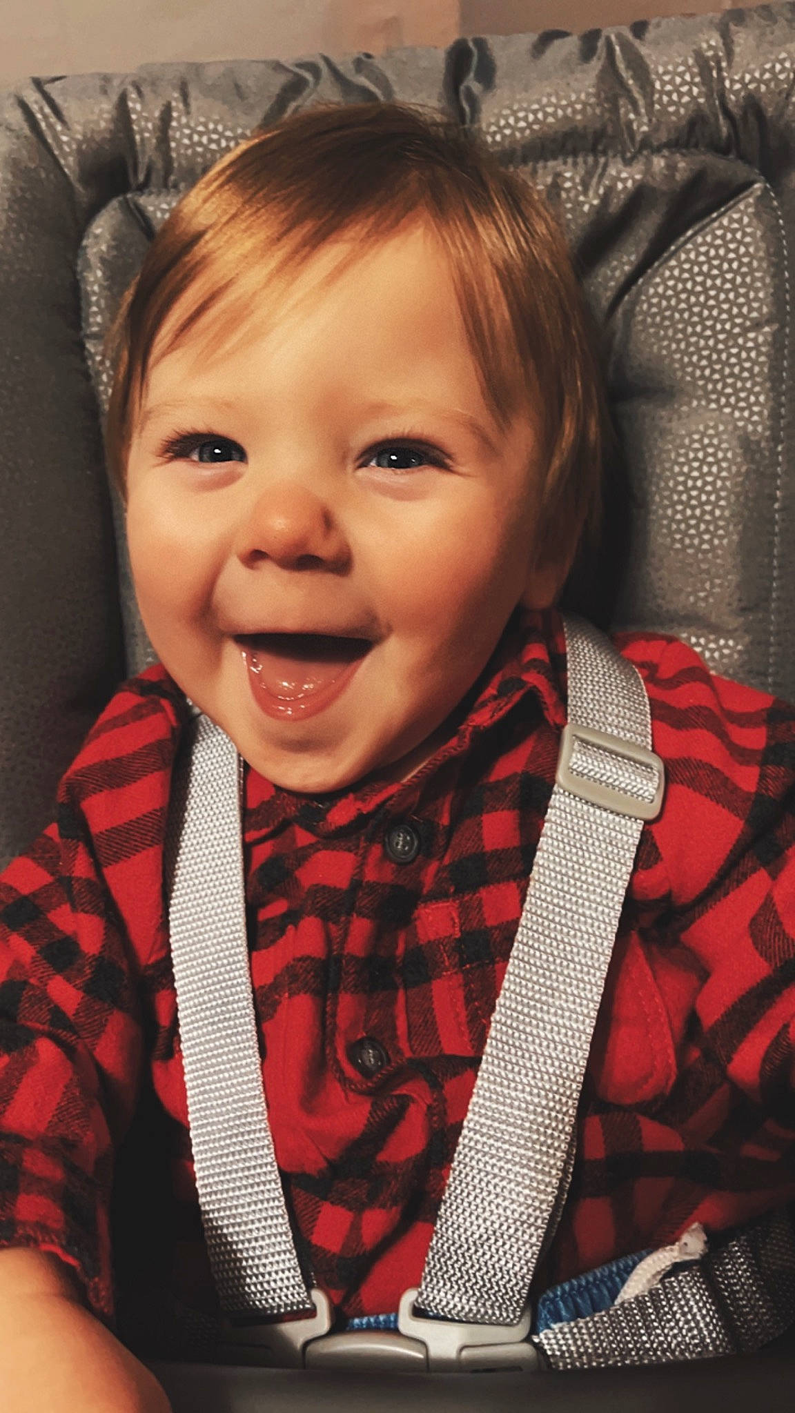Joseph joined the competition — help win amazing prizes! baby, baby_toddler_clothing, cheek, collar, comfort, cool, eyelash, flash_photography, happy, iris, lip, mouth, neck, nose, person, plaid, product, sleeve, smile, tartan