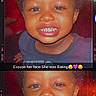 child, smiling, portrait, face, vintage_effect, double_exposure, light_leaks, text_overlay, happy, cute, young_child, indoor, closeup, expression, person, funny, casual, colorful, nostalgic, toddler