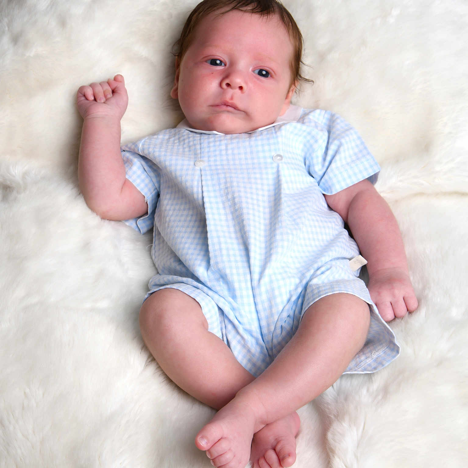 Vinnie-Jay joined the competition — help win amazing prizes! baby, blue_outfit, checkered, child, cute, fluffy_blanket, indoors, infant, lying_down, newborn, peaceful, person, portrait, relaxed, resting, skin, small_feet, small_hands, soft_texture, white_background