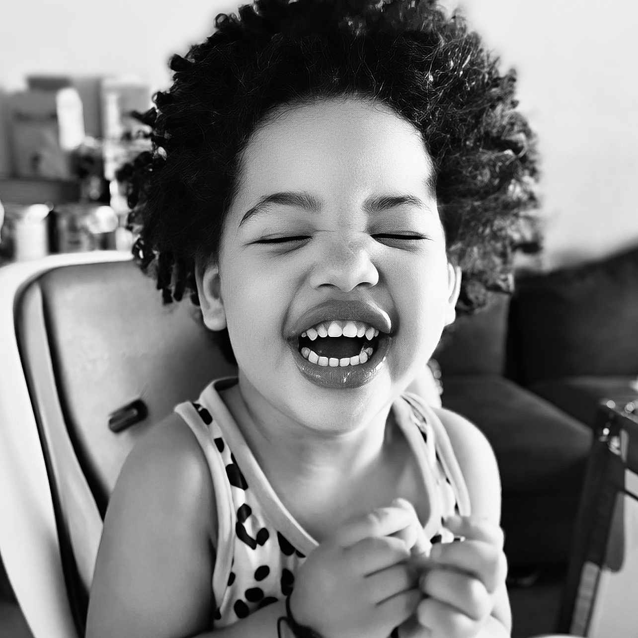 Serenity Rose is registered to the contest to win money with this photo: baby, babylaughing, bodypart, cream, cutlery, dessert, face, finger, food, hand, happy, head, laughing, mouth, person, photography, portrait, smile, spoon, teeth