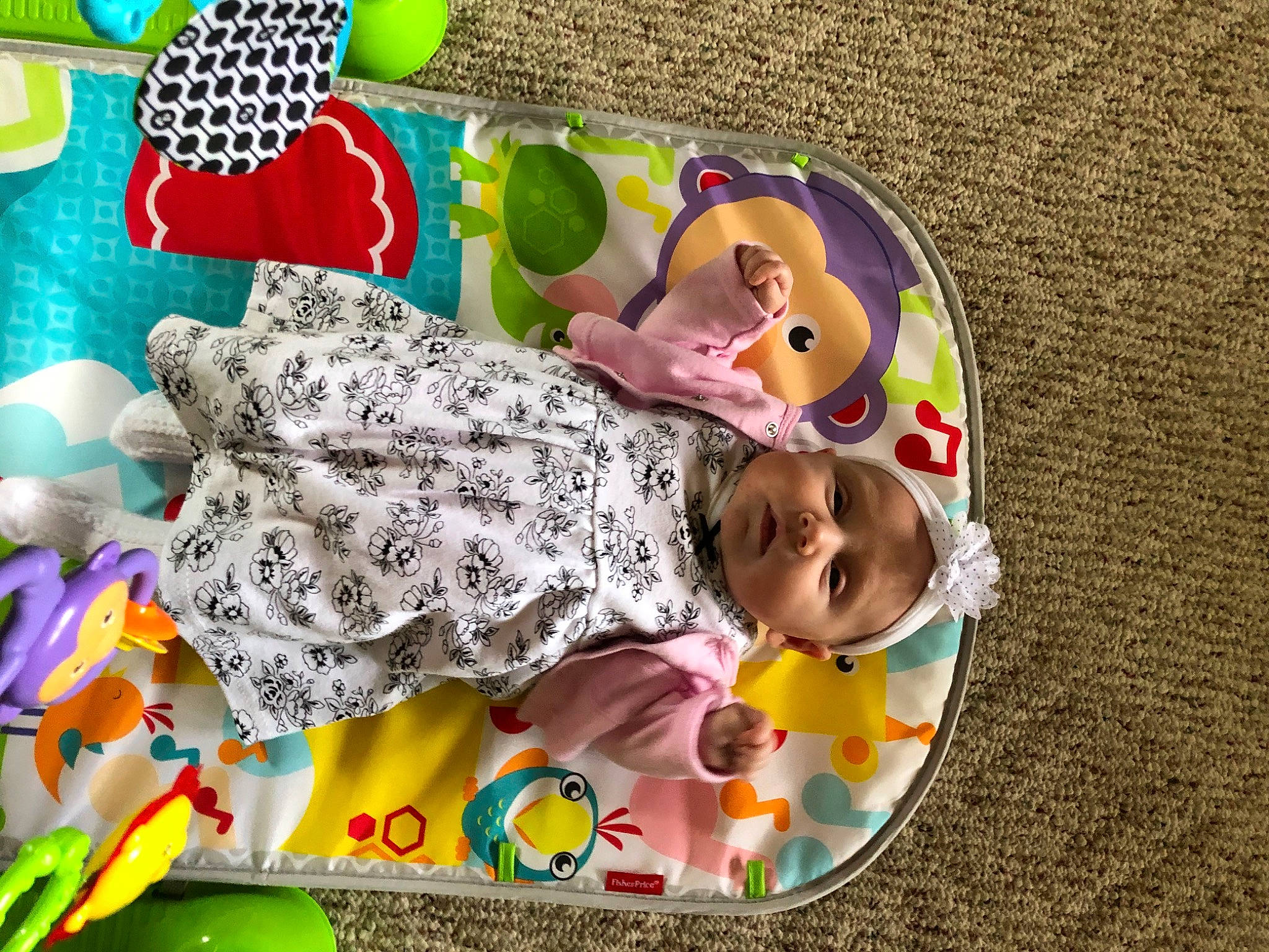 Presley joined the competition — help win amazing prizes! baby, baby_products, baby_toys, child, person, play, playmat, product, toddler, toy