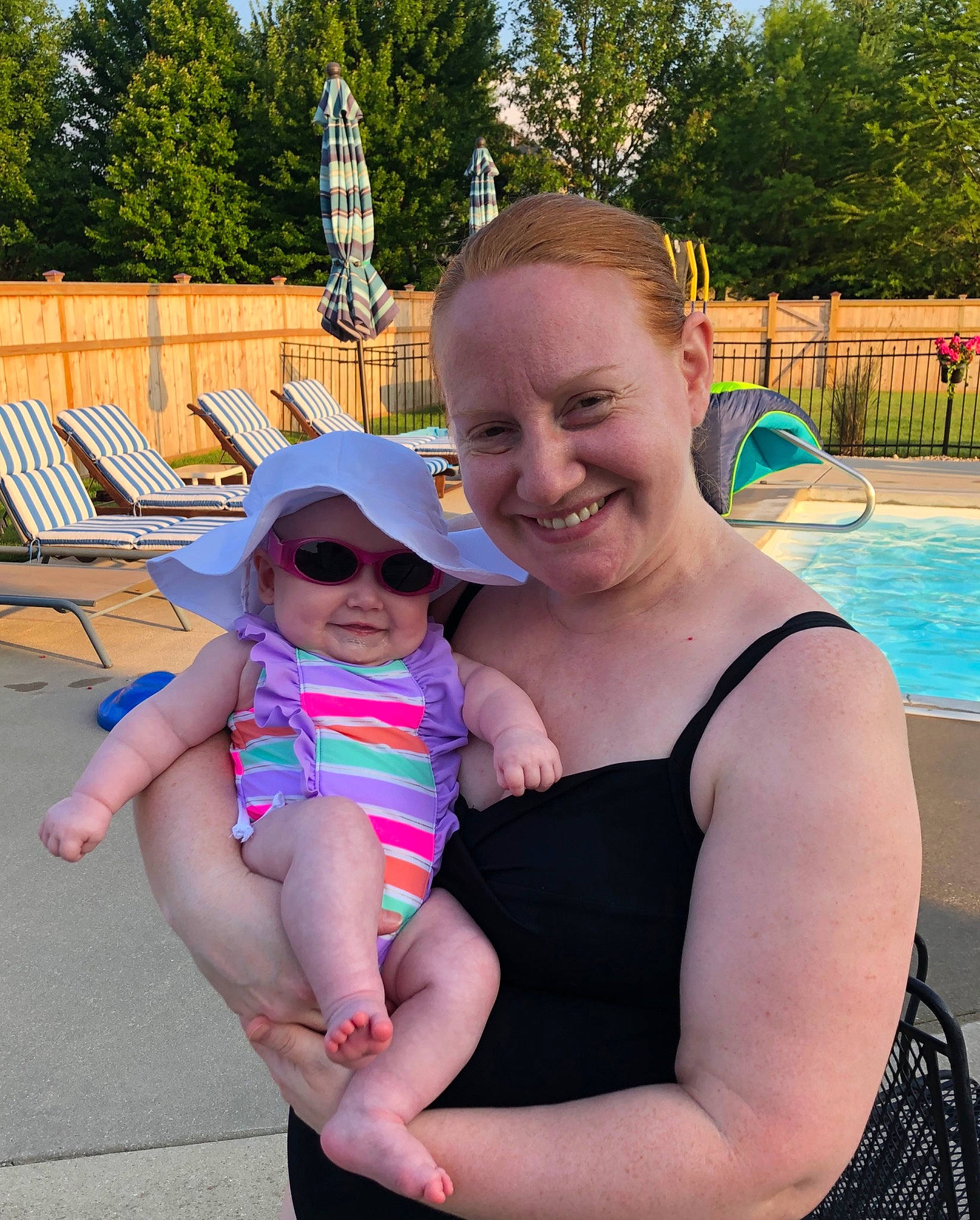 Presley joined the competition — help win amazing prizes! baby, child, family, fun, games, happy, headwear, joy, leisure, park, people, person, pink, recreation, smile, summer, swimming_pool, toddler, vacation