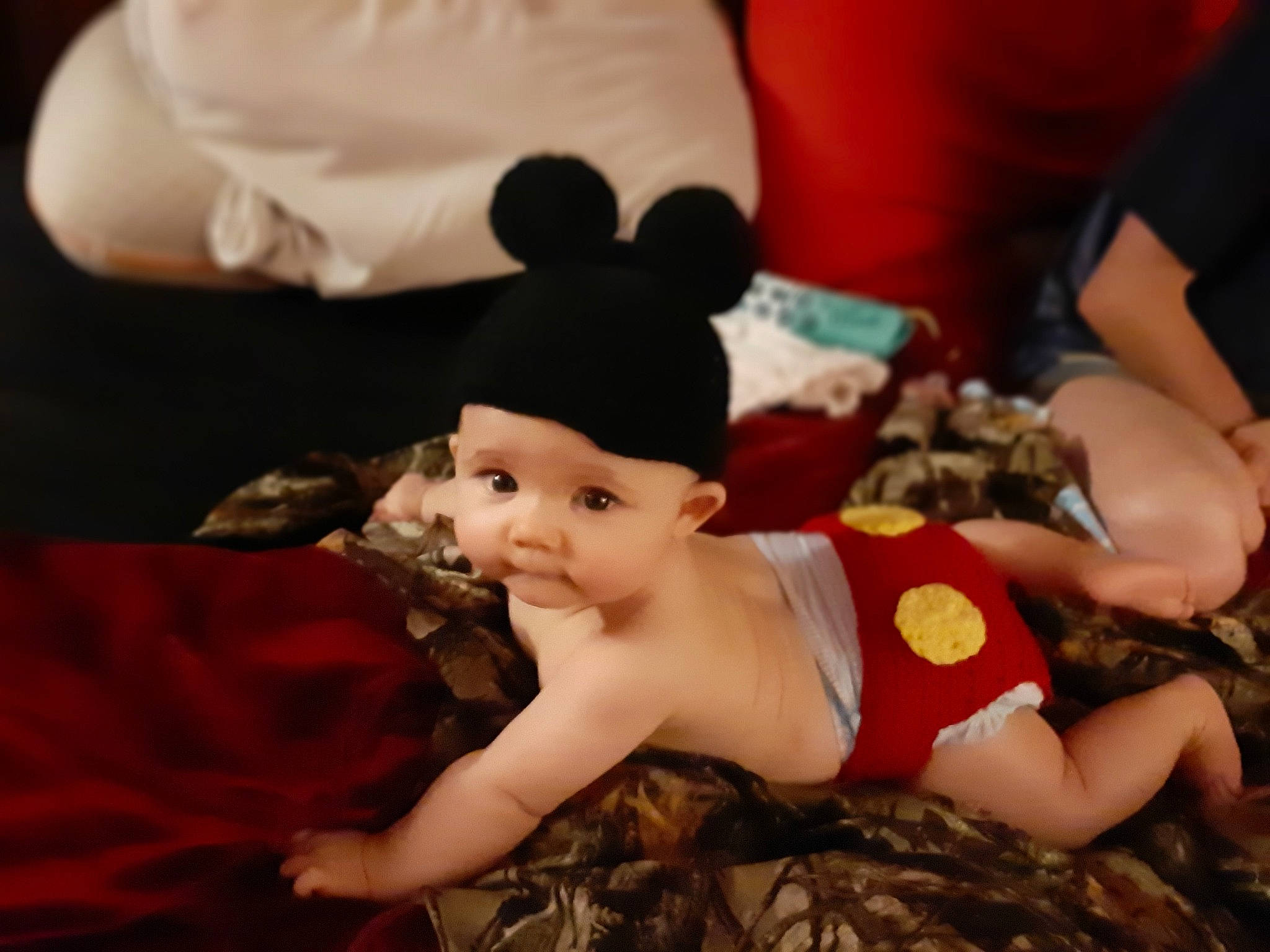 Hope is registered to the contest to win money with this photo: abdomen, animation, art, child, doll, eye, fawn, fictional_character, figurine, fun, happy, headpiece, headwear, human_leg, person, plush, sitting, stuffed_toy, thigh, toy