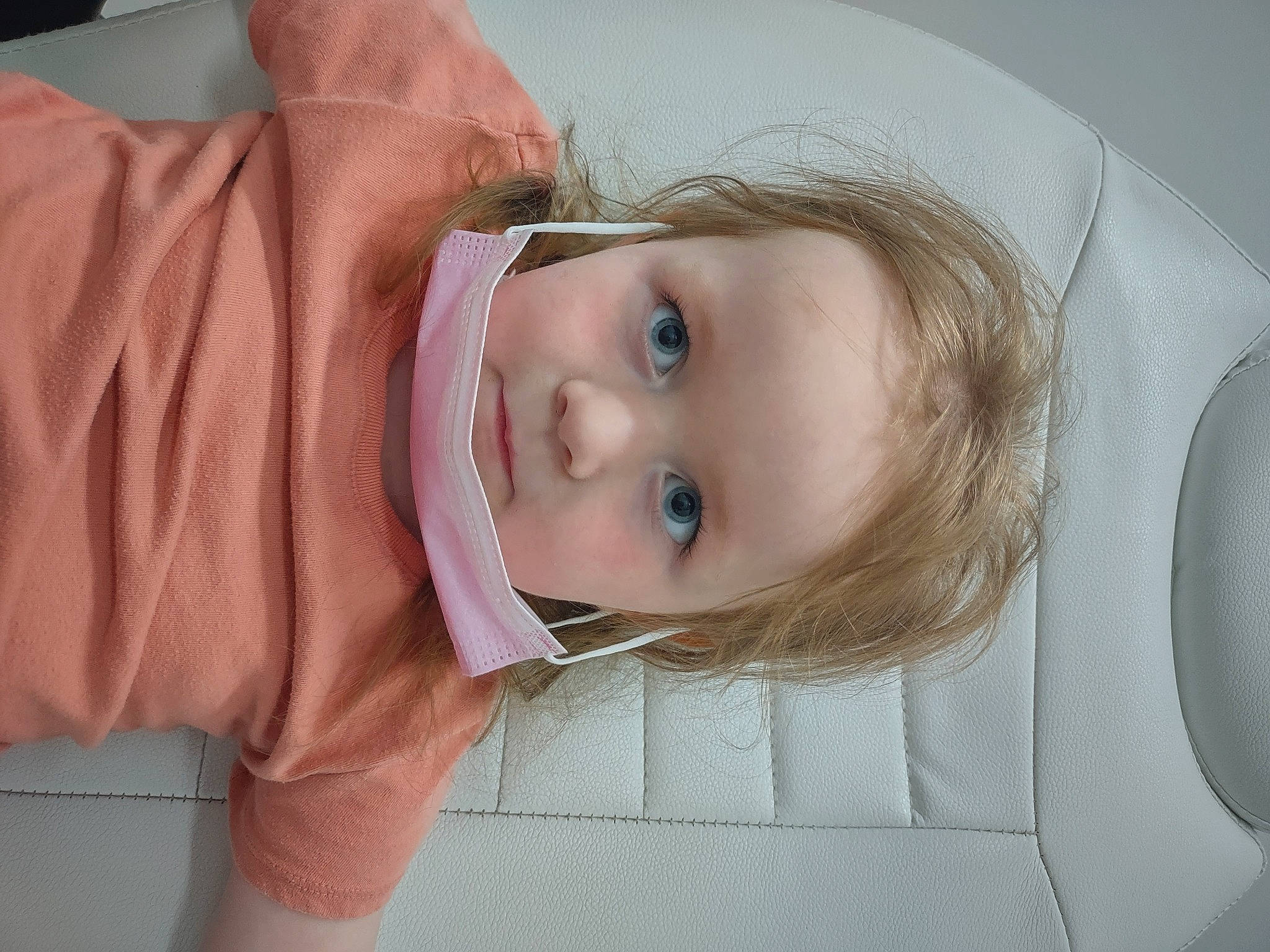 Harmony At Eye Doctor is registered to the contest to win money with this photo: baby, baby_toddler_clothing, cheek, child, comfort, eyelash, flash_photography, head, iris, linens, lip, neck, nose, person, portrait_photography, room, skin, sleeve, textile, toddler